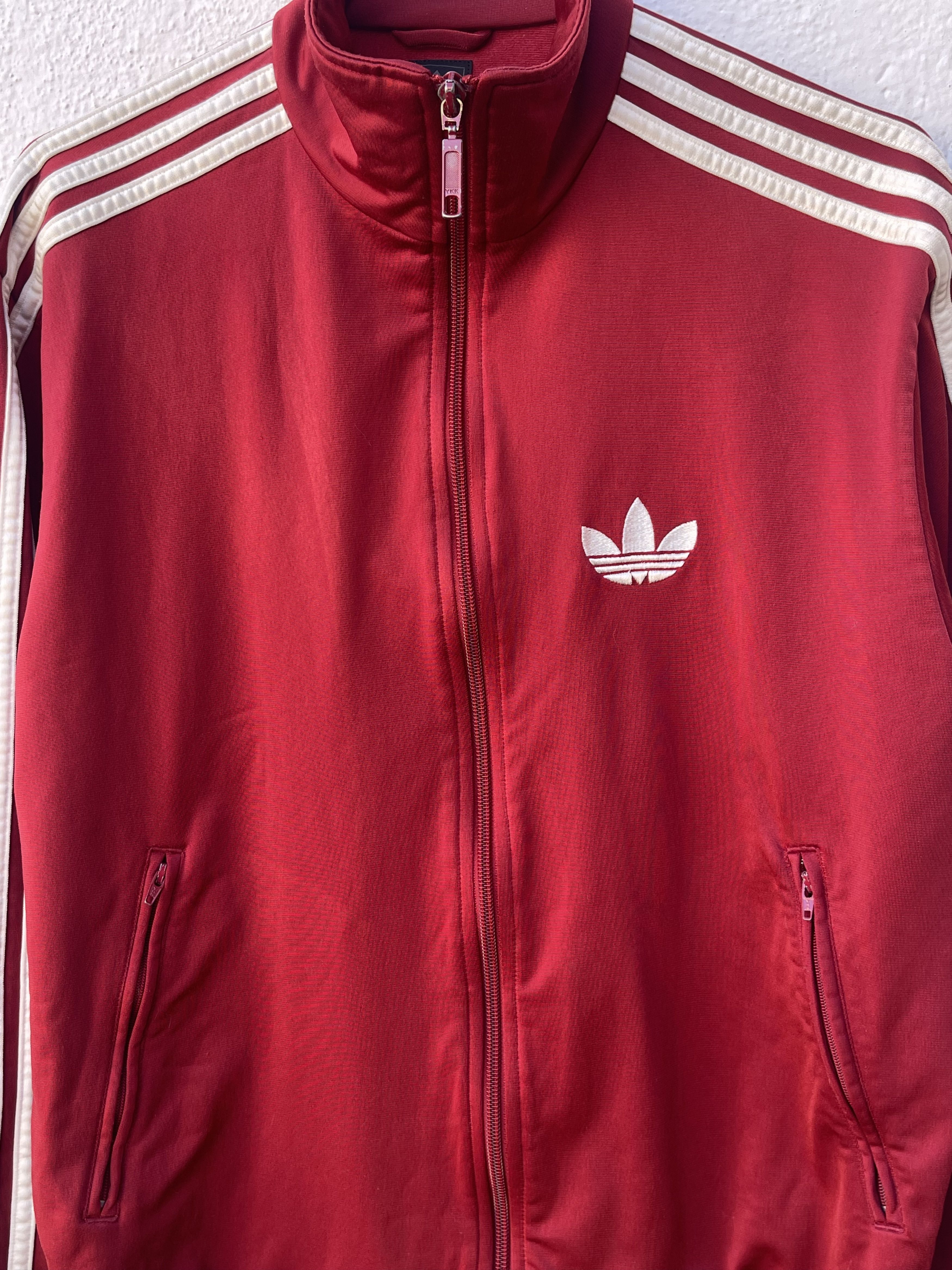 Adidas Adidas track jacket vintage burgundy small Size US S / EU 44-46 / 1 - 2 Thumbnail