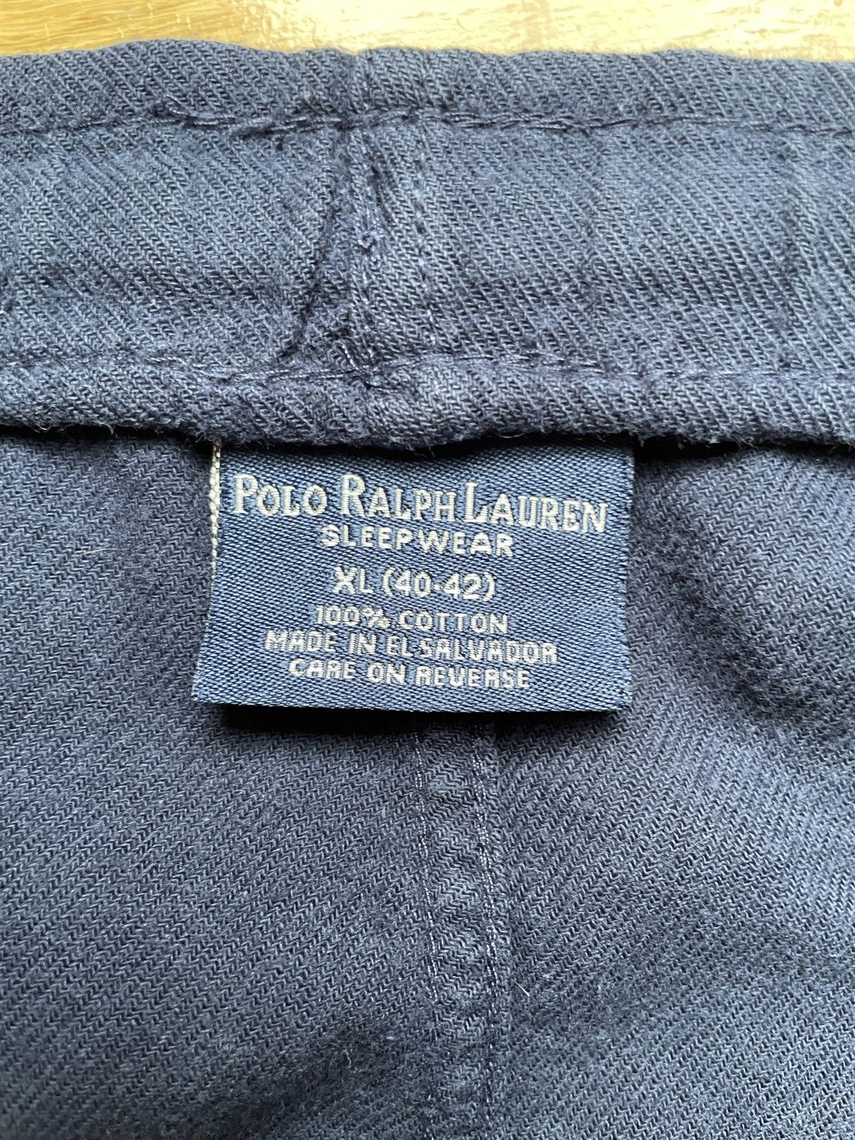 Polo Ralph Lauren Vintage 90s Polo Ralph Lauren Sleepwear Pants Baggy Navy XL Size US 36 / EU 52 - 4 Thumbnail