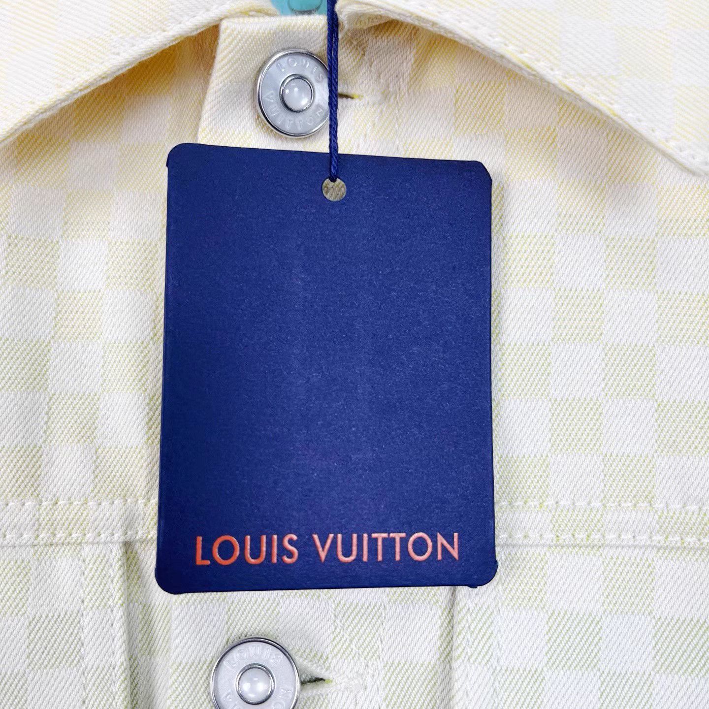 Louis Vuitton LOUIS VUITTON Gradient Damier Jacquard Denim Jacket K12 Size US M / EU 48-50 / 2 - 8 Thumbnail