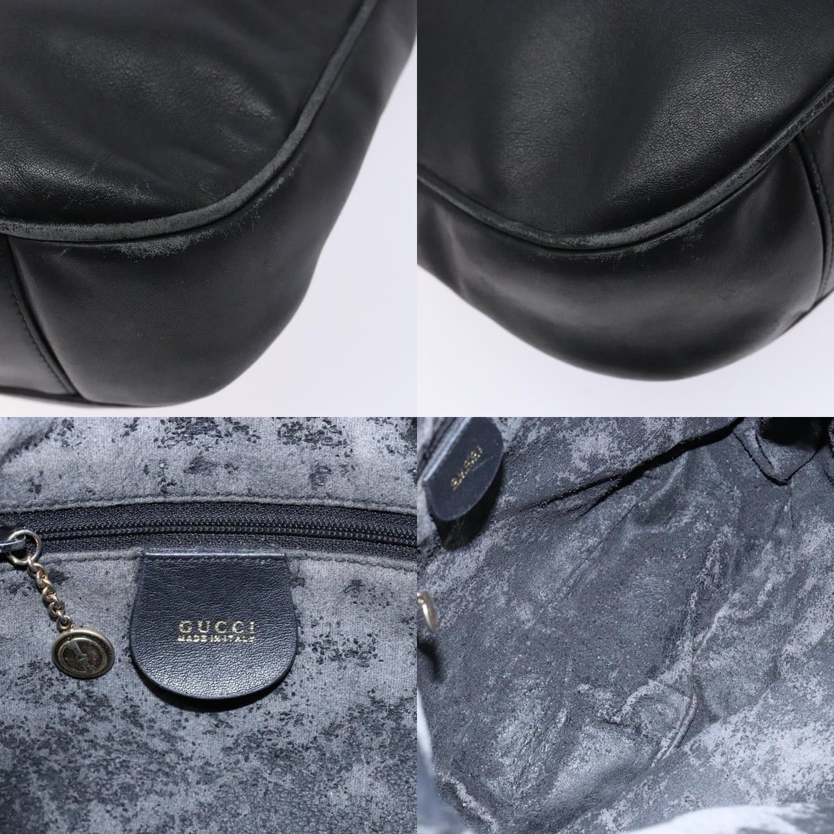 Gucci GUCCI Bamboo Hand Bag Leather Black Gold 001 1781 001 1781 Size ONE SIZE - 11 Thumbnail