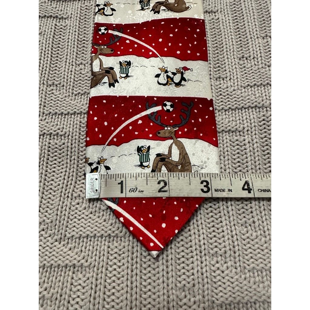 John Ashford John Ashford Christmas novelty silk tie Size ONE SIZE - 5 Thumbnail