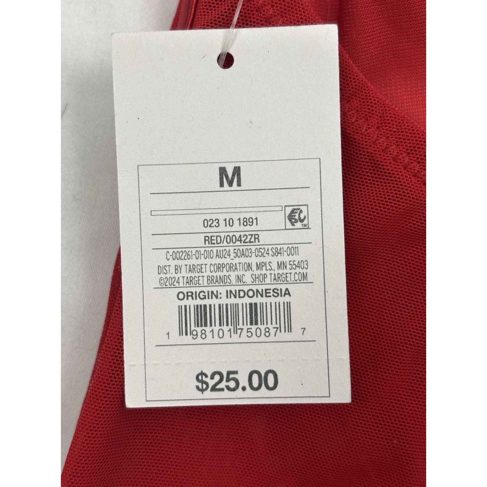 Target Basics NWT Target Red Satin Rhinestone Corset Bra Top Auden Size M Size ONE SIZE - 8 Thumbnail