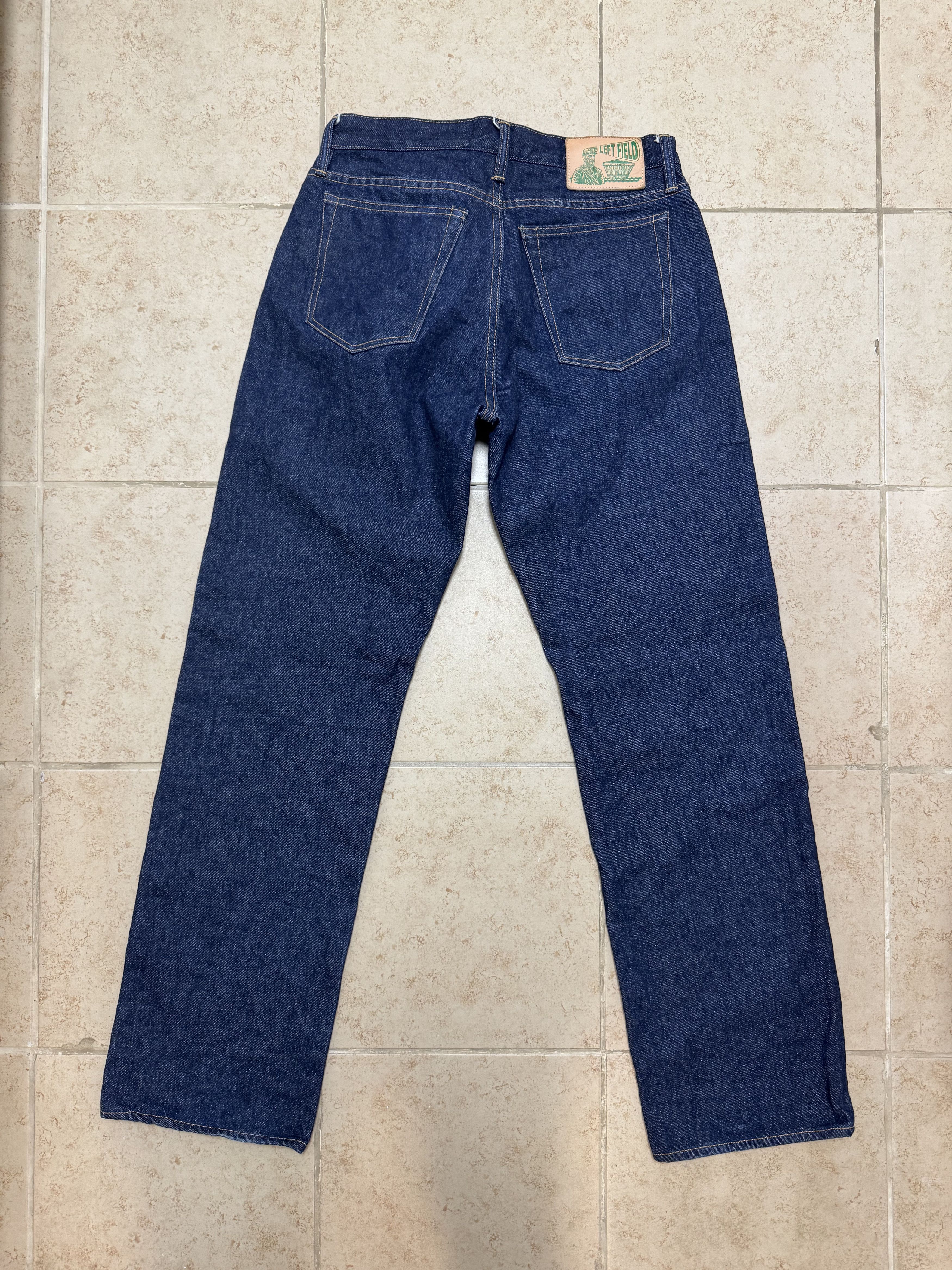 Left Field Nyc Smokestacks Vidalia Mills 14 oz Indigo selvedge (Wide Leg) Size US 34 / EU 50 - 2 Thumbnail