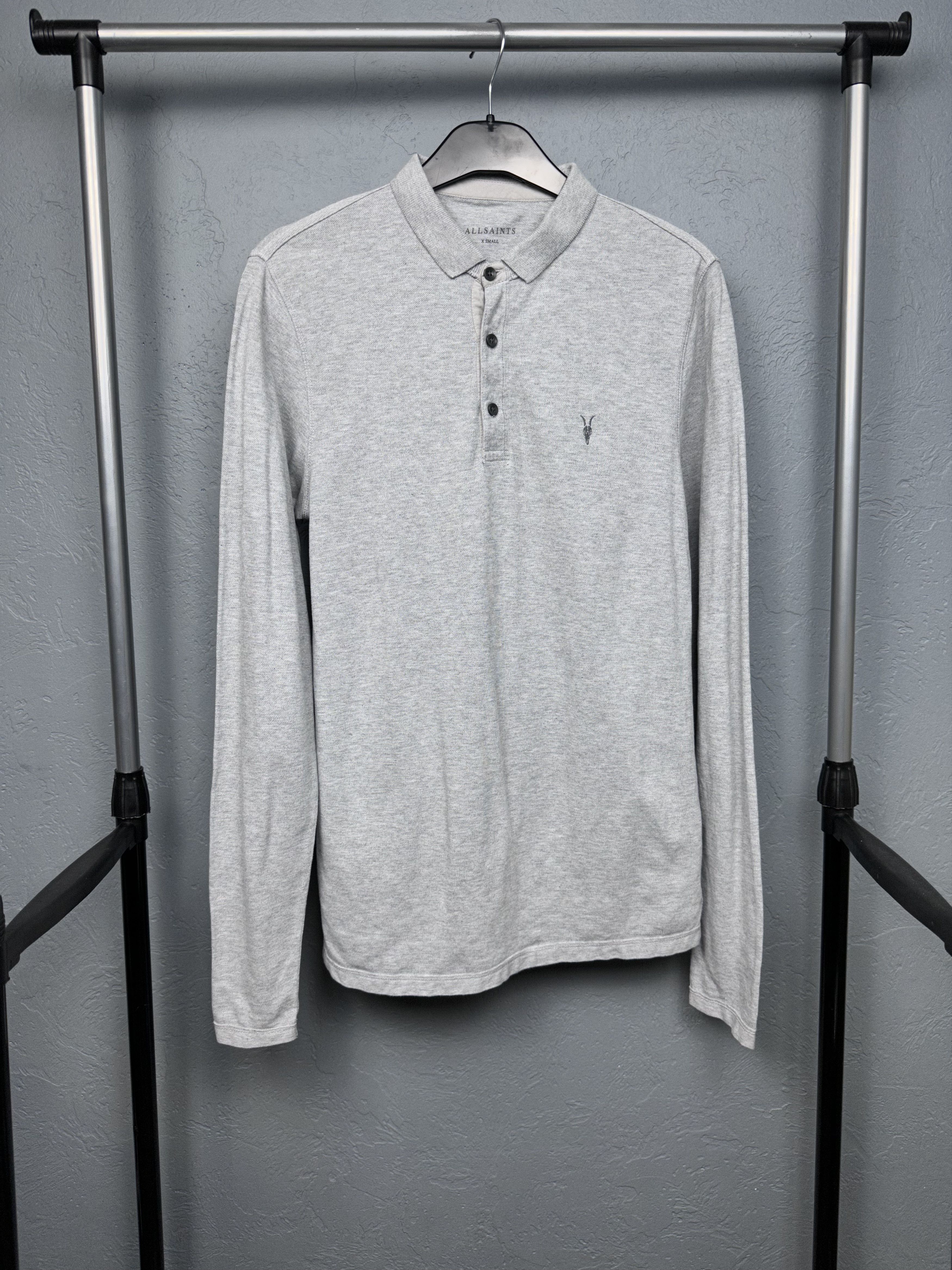 Allsaints Allsaints Mens Reform Long Sleeve Polo Shirt Size US XS / EU 42 / 0 - 1 Thumbnail