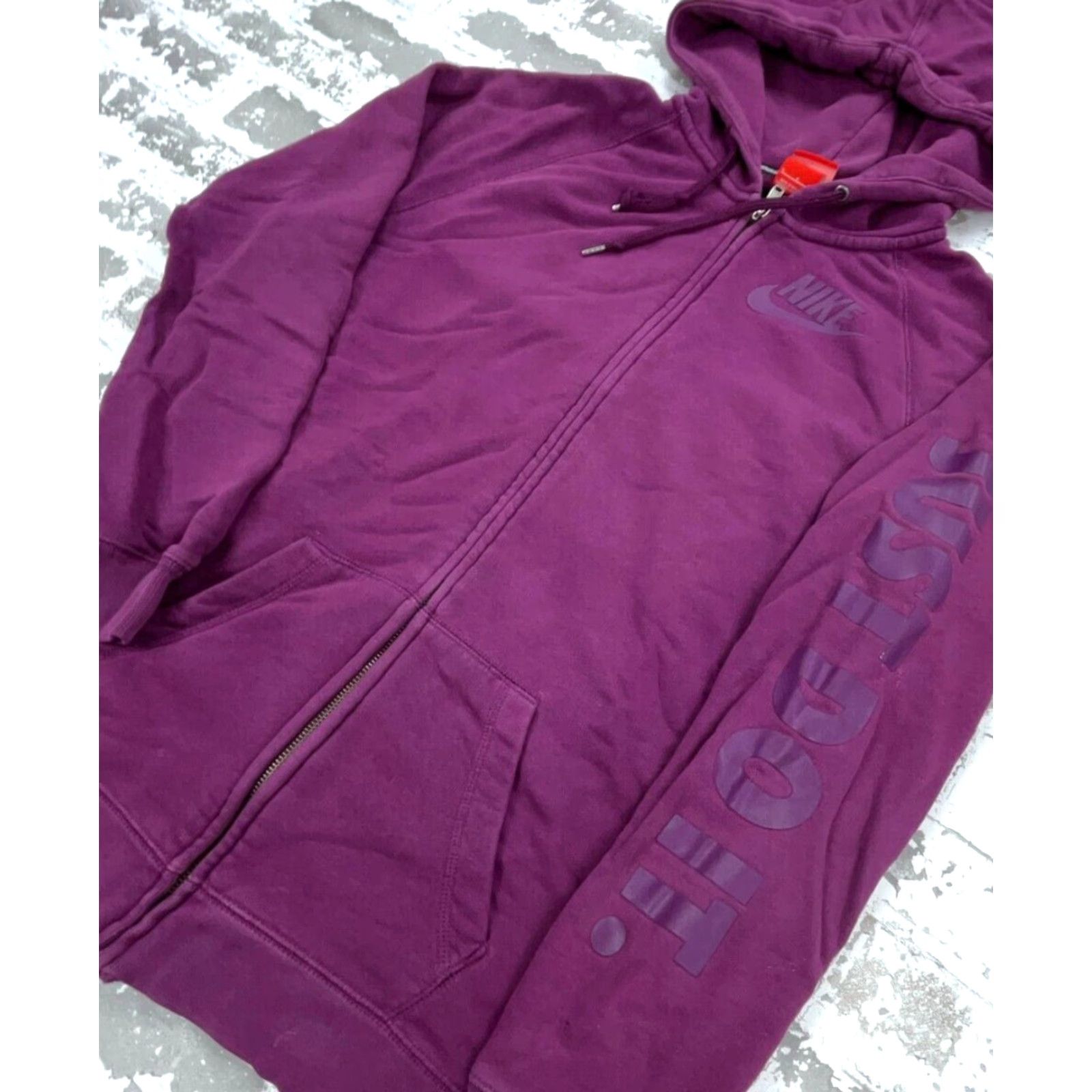 Nike Nike Hoodie Shirt Men S Purple Full Zip Track Jacket Sweatshirt Warm Up Adult Size US S / EU 44-46 / 1 - 2 Thumbnail