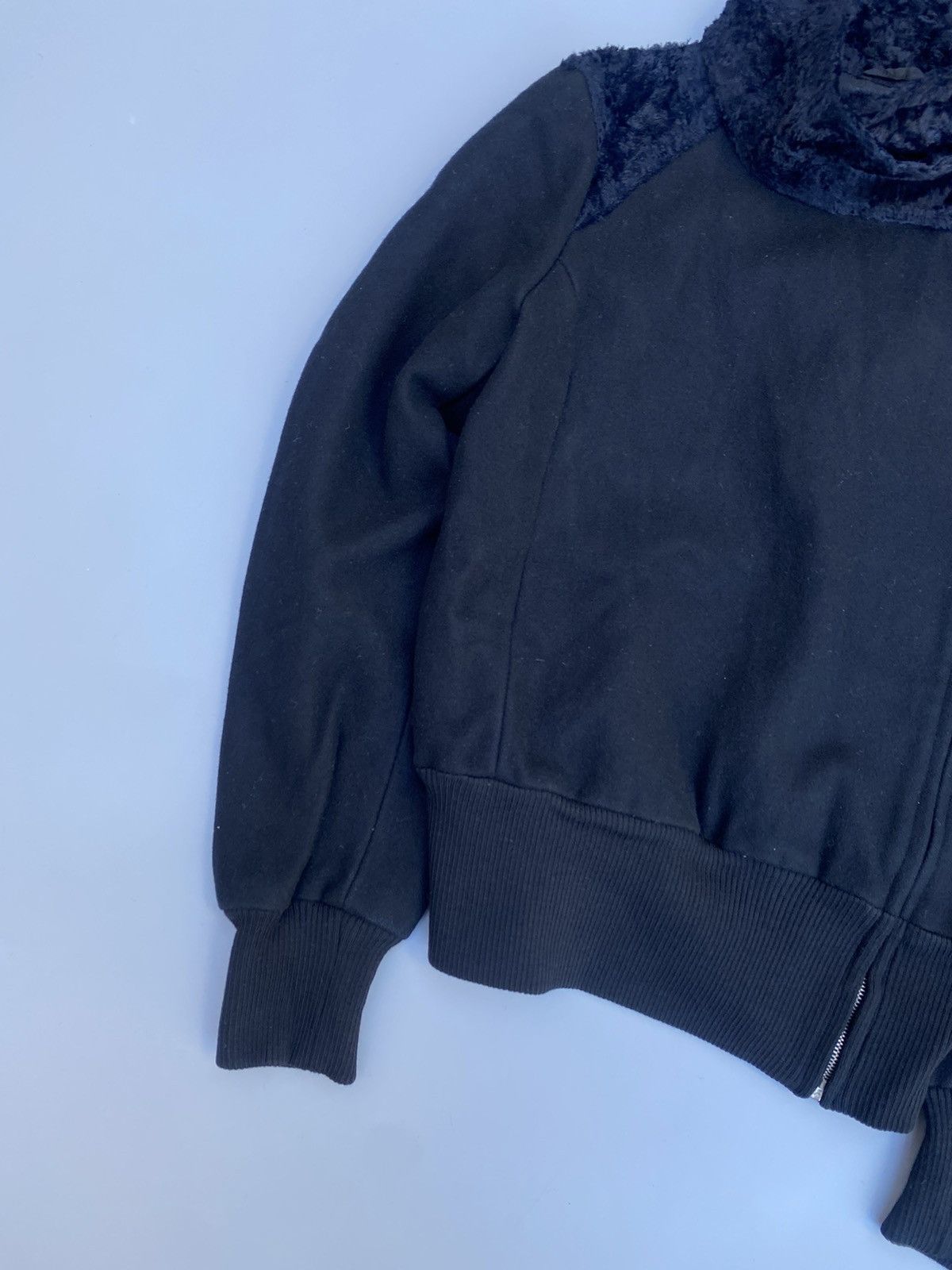 Costume National Fall 2000- Spiral Zip Wool/Nylon Blend Jacket Size S / US 4 / IT 40 - 6 Thumbnail