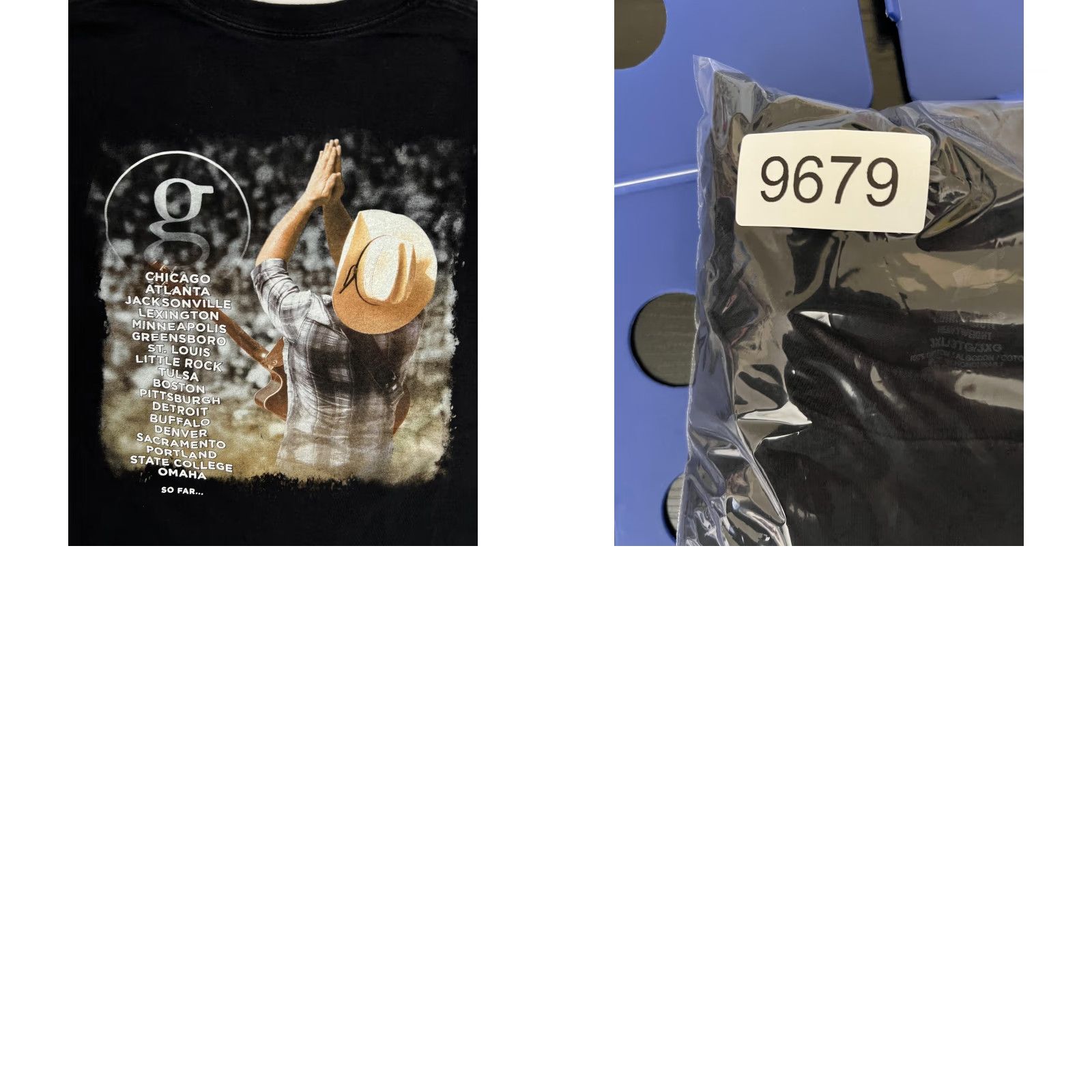 Hanes Garth Brooks T-Shirt Mens 3XL Black World Tour 2014-15 Concert Tee Size US XXL / EU 58 / 5 - 8 Thumbnail