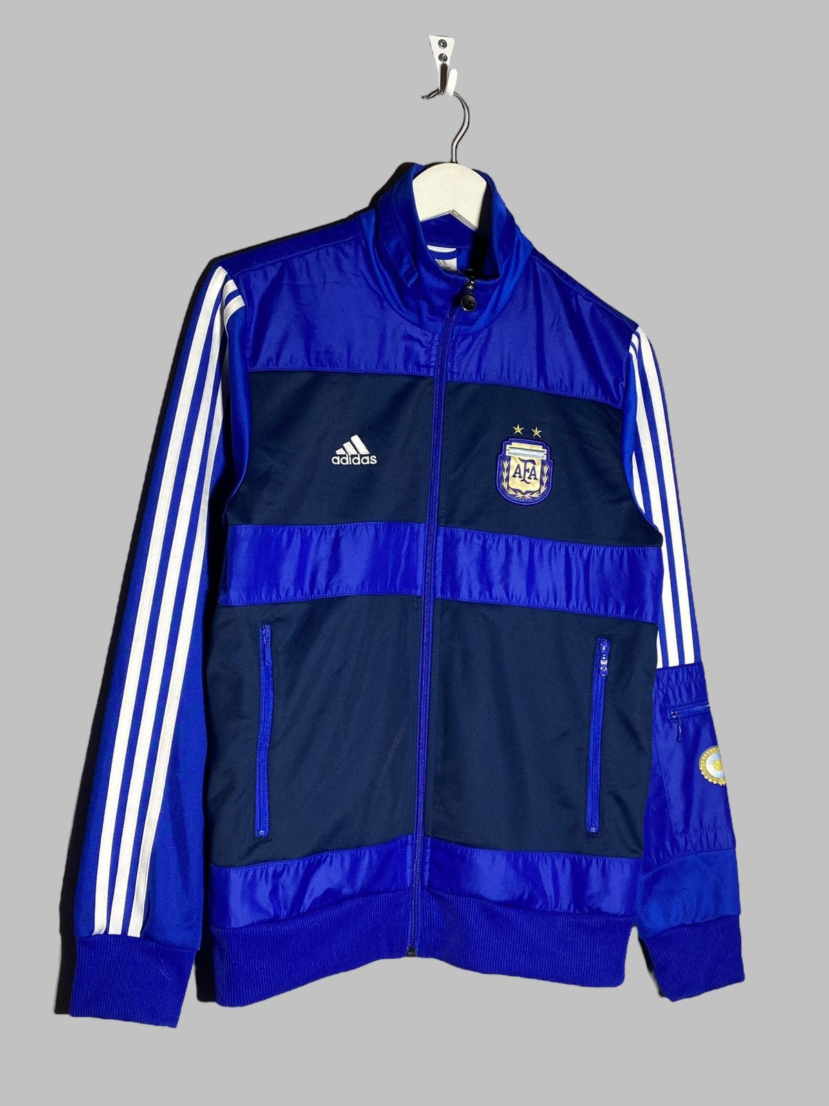 Adidas Adidas Argentina National Team 2010/11 Soccer Track Jacket Size US S / EU 44-46 / 1 - 3 Thumbnail