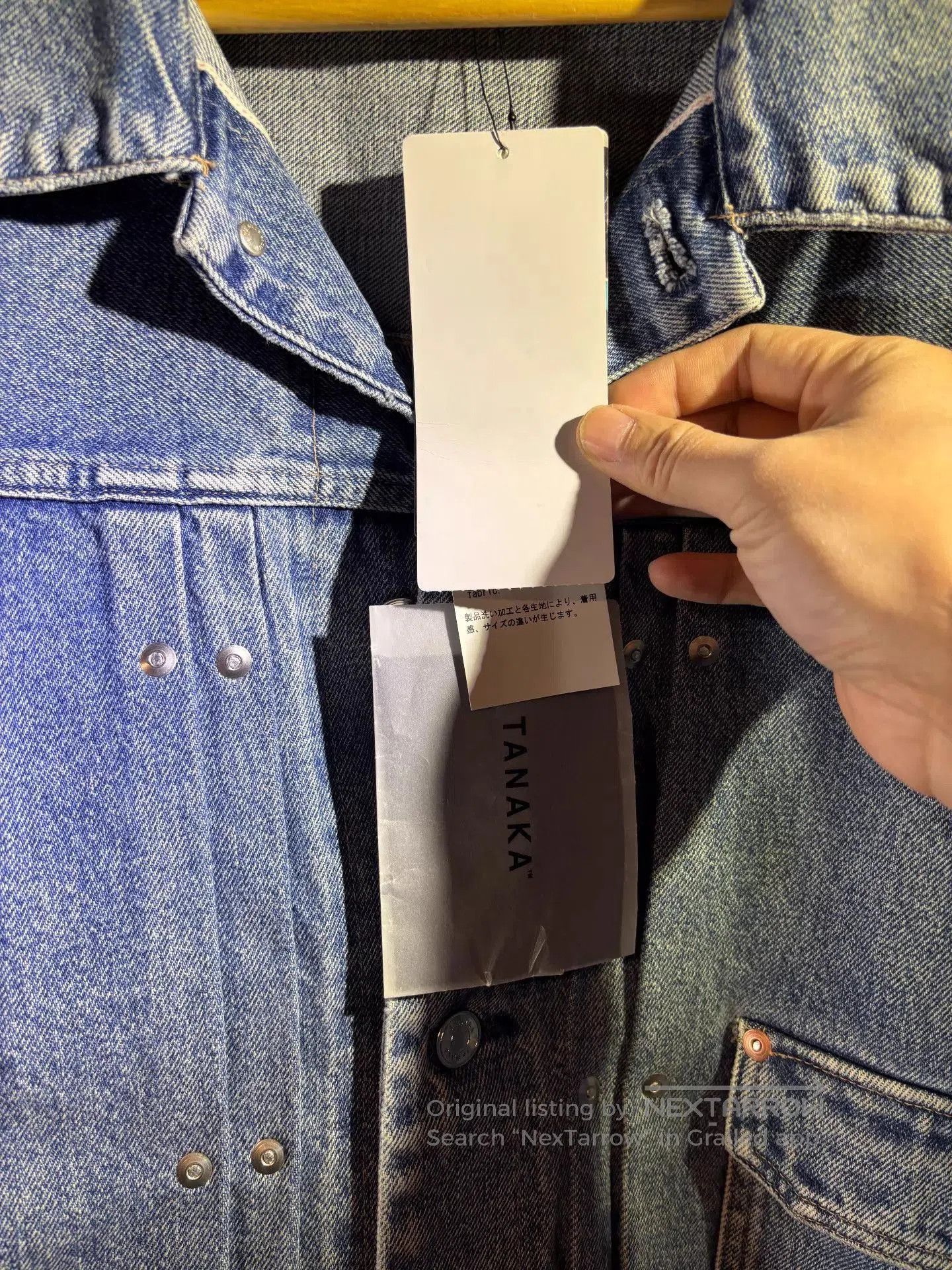 TANAKA Blue Denim Jacket, Size L. Size US L / EU 52-54 / 3 - 8 Thumbnail