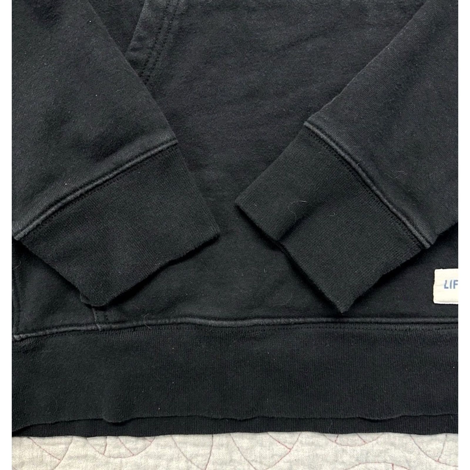 Life is Good Life is Good Hoodie Mens Large Black Fleece Pullover Ballyard Script Simply True Size US L / EU 52-54 / 3 - 4 Thumbnail