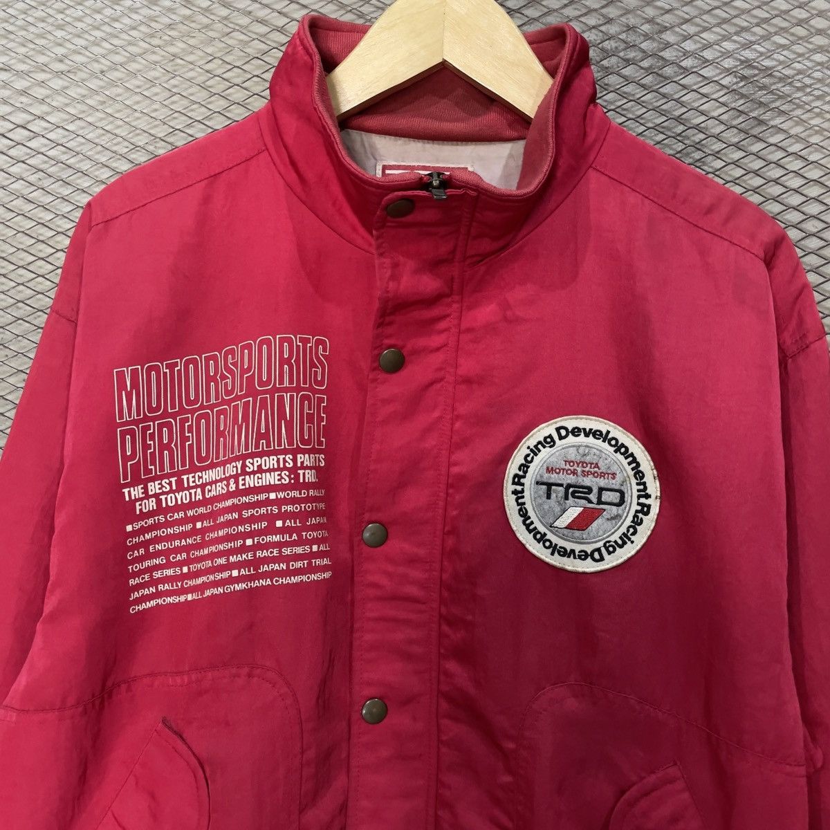 ウェア TRD Racing Grove Redcolor Toyota Motorsport TRD Racing Jacket