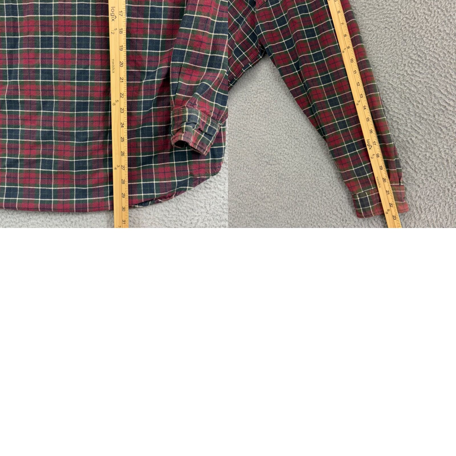 Tommy Hilfiger VINTAGE Tommy Hilfiger Shirt Mens Large Red Plaid 90s Crest Long Sleeve Casual Size US L / EU 52-54 / 3 - 9 Thumbnail