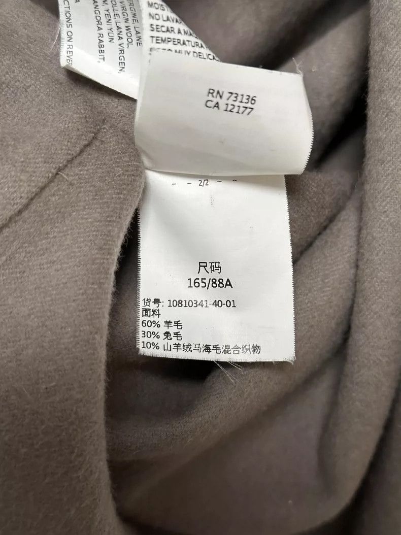 Max Mara Max Mara Grey-brown color-block wool hooded coat Size S / US 4 / IT 40 - 5 Thumbnail