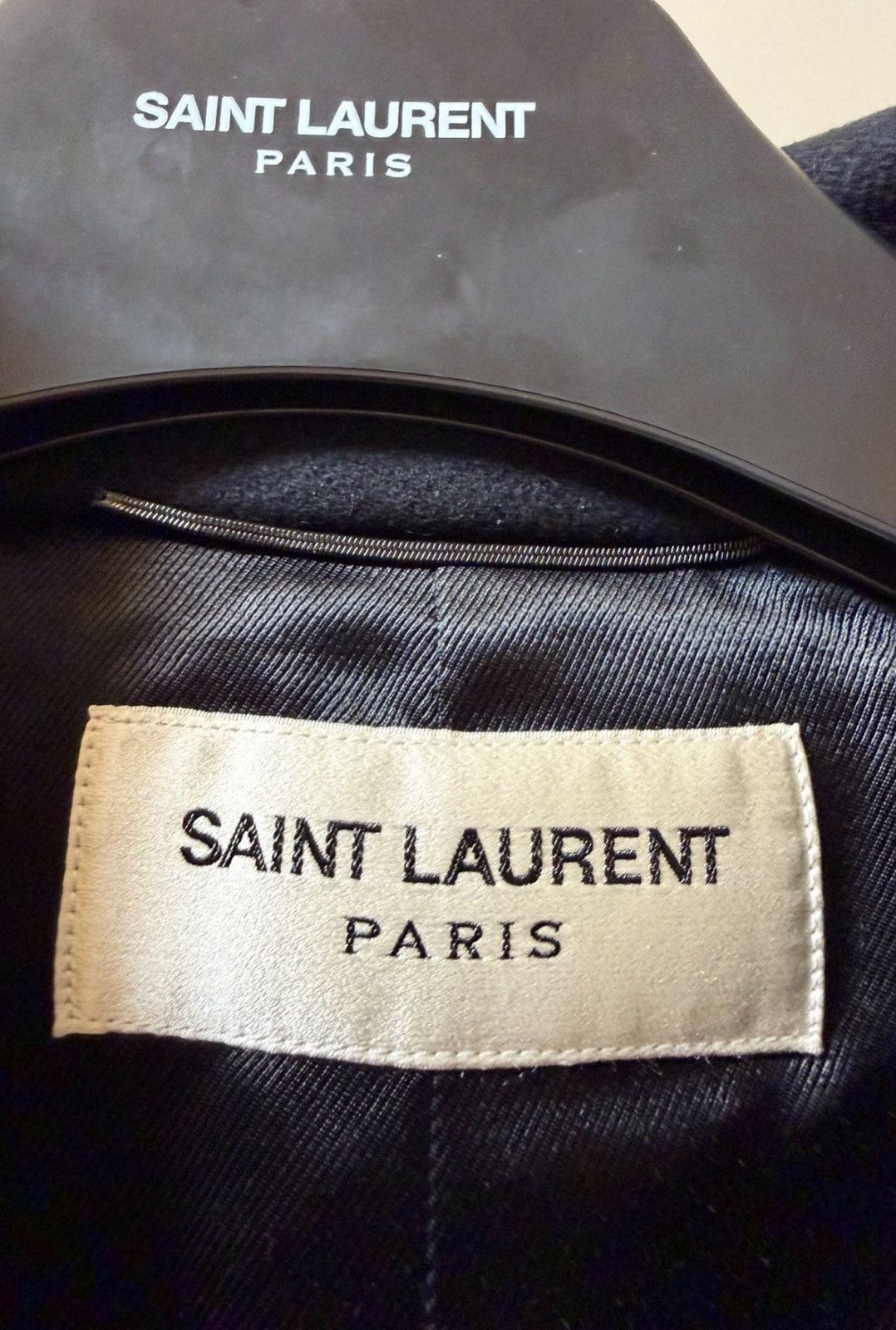 Saint Laurent Paris Saint Laurent 16FW Court Lion Gold Button Overcoat Size US L / EU 52-54 / 3 - 2 Thumbnail
