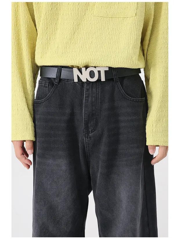 Japanese Brand Japanese black vintage loose loose straight jeans Size US 34 / EU 50 - 5 Thumbnail