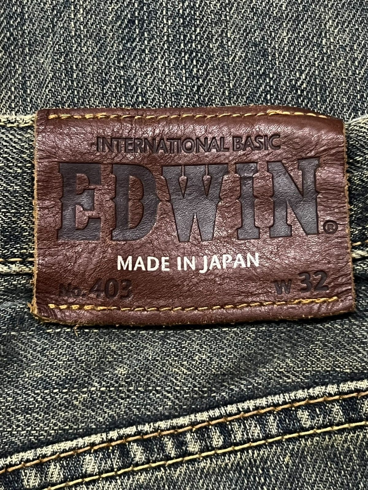 Edwin Vintage Edwin 403 Japan - Faded Wash, Distressed Denim Size US 33 - 11 Thumbnail