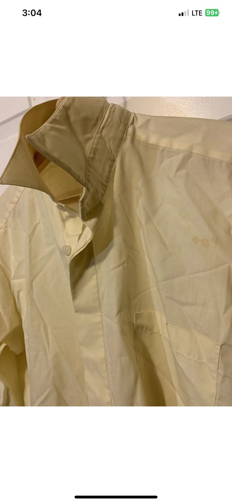 Other Sergio Valente mens sz L yellow button shirt Size US L / EU 52-54 / 3 - 3 Thumbnail