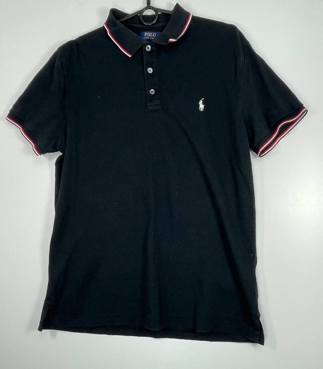Polo Ralph Lauren Polo Ralph Lauren Black Custom Slim Fit Polo Shirt Size L Size US L / EU 52-54 / 3 - 1 Thumbnail