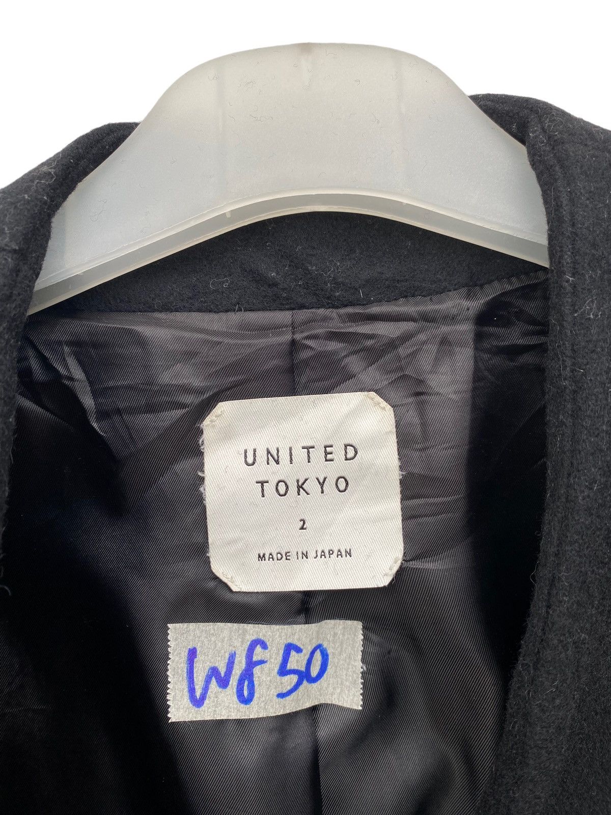 Japanese Brand United Tokyo Overcoat Wool Jacket Size S / US 4 / IT 40 - 3 Thumbnail