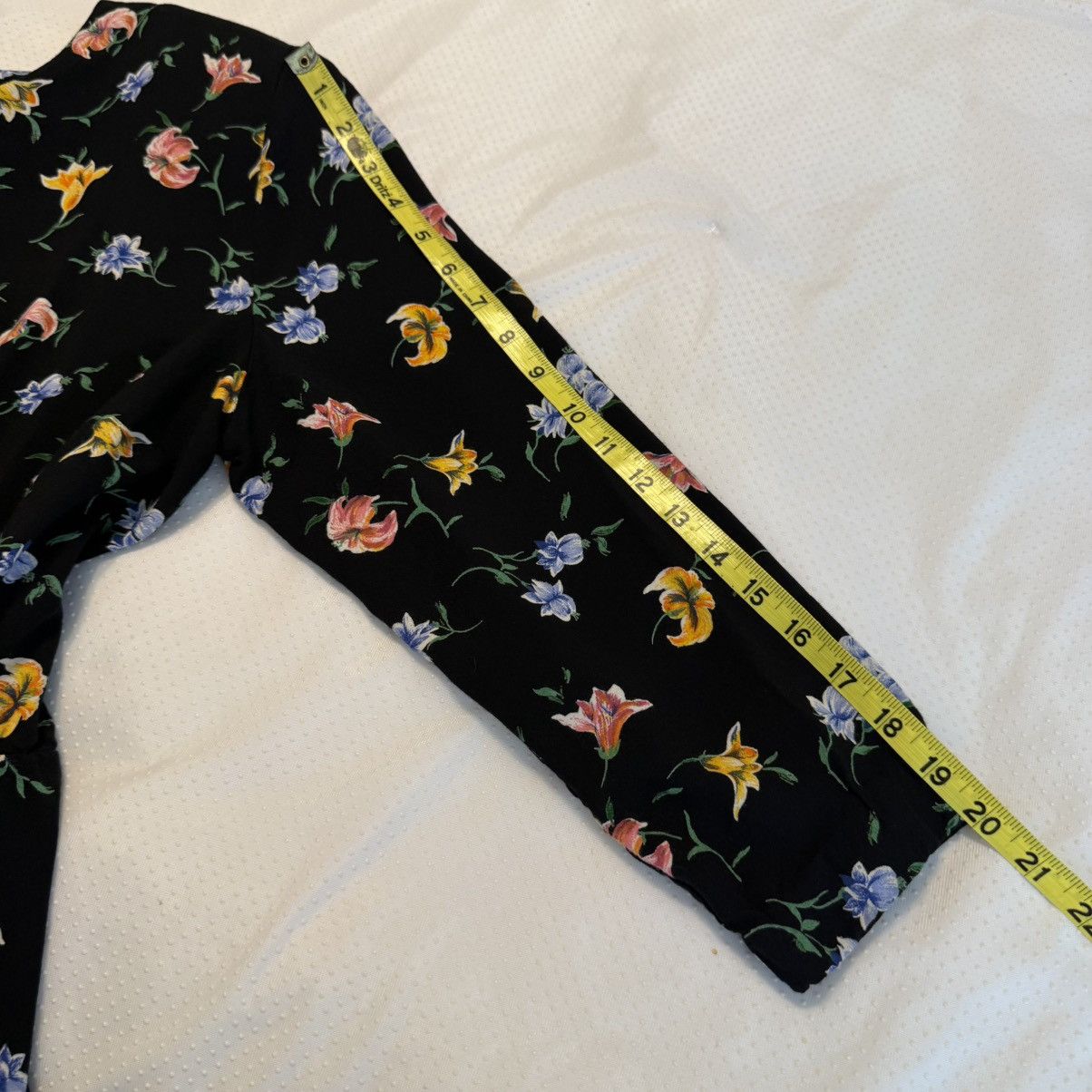 Vintage Vintage 80s Bedford Fair Belted Floral Dress Sz 16P Multi Size XL / US 12-14 / IT 48-50 - 15 Thumbnail