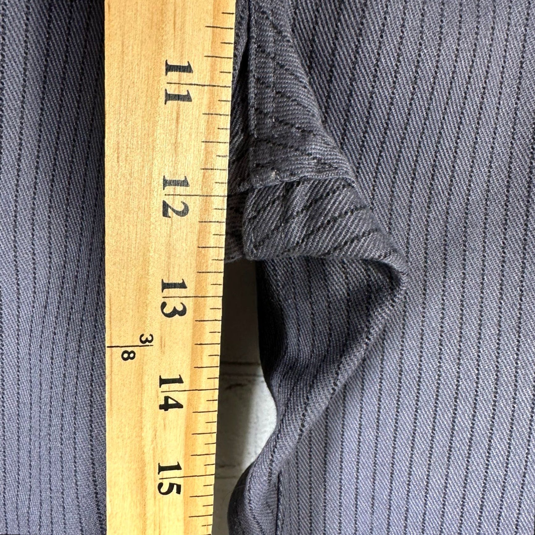 Wrangler VINTAGE Wrangler Mens Grey Pinstripe Western Straight Leg Pants 38x30 USA Size US 37 - 4 Thumbnail