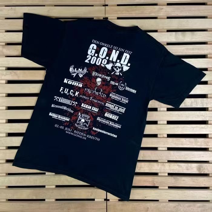 Band Tees × Vintage Vintage T Shirt Metal Festival G.O.N.D. Size M 2009 Size US M / EU 48-50 / 2 - 7 Thumbnail