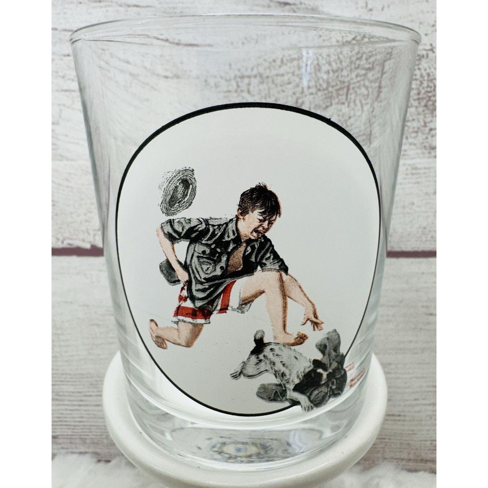 Other Norman Rockwell Saturday Evening Post "STOLEN CLOTHES" Glass Size ONE SIZE - 1 Thumbnail