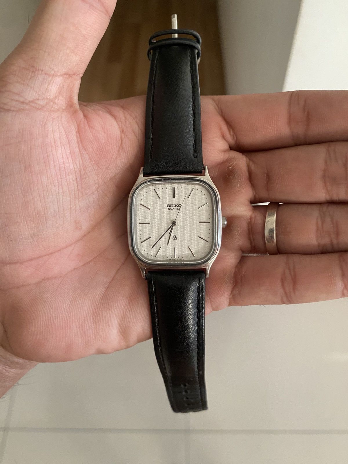 Seiko Vintage Seiko Chariot 80s White Dial Silver Tank 6431 5050 Size ONE SIZE - 3 Thumbnail