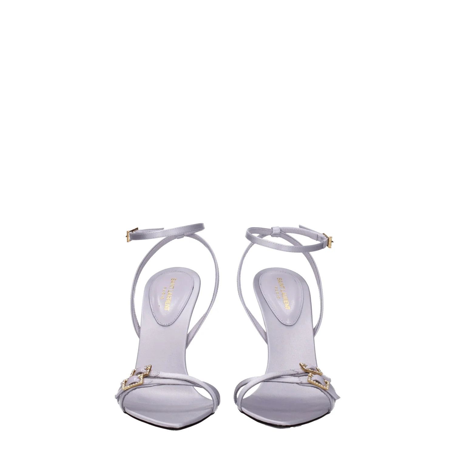 Saint Laurent Paris ob1o1e1124 Satin Sandals in Violet Size US 10 / IT 40 - 3 Thumbnail