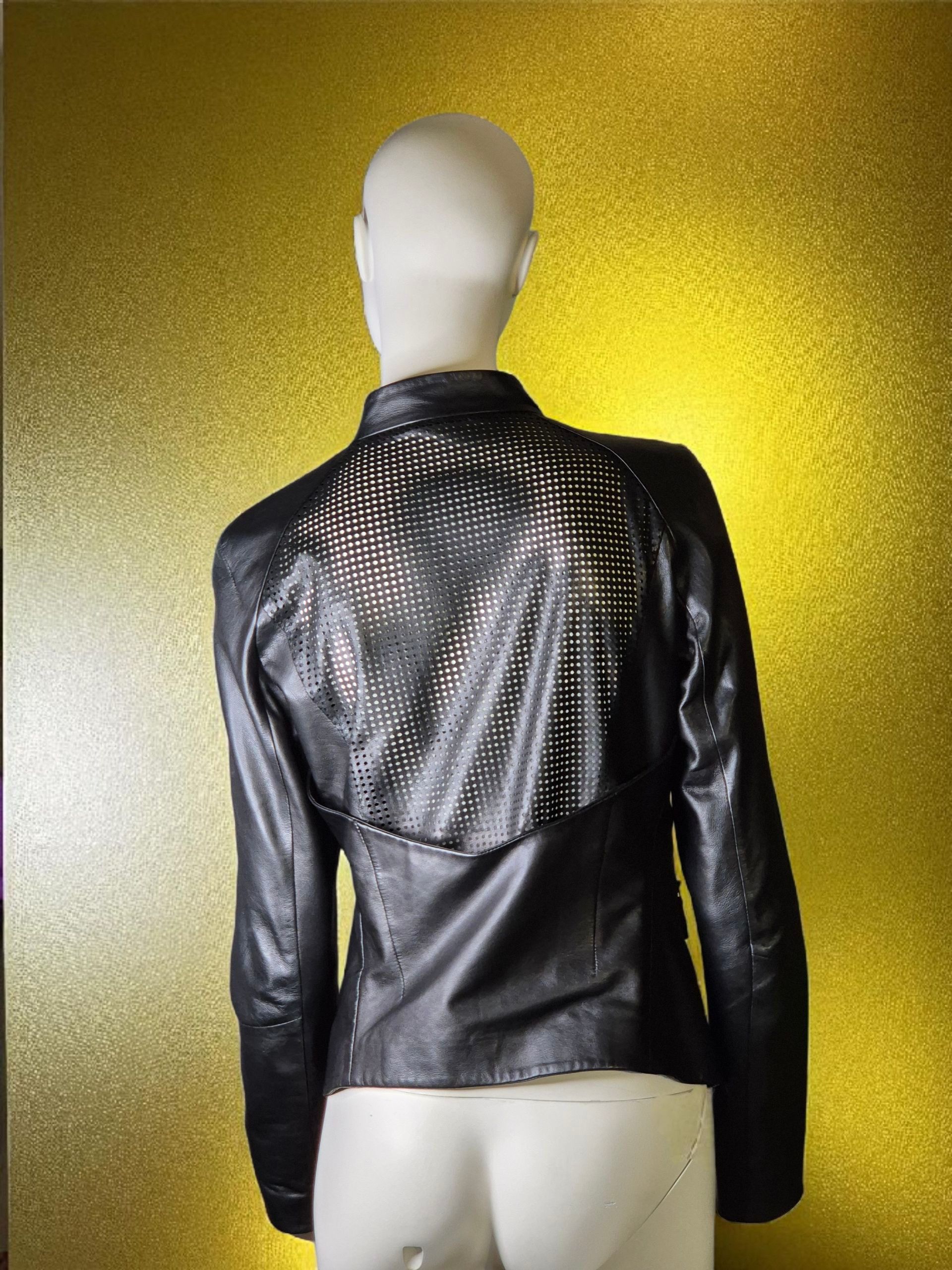 Other Archival VSP by Vespucci – Black Lambskin Moto Jacket Size S / US 4 / IT 40 - 3 Thumbnail