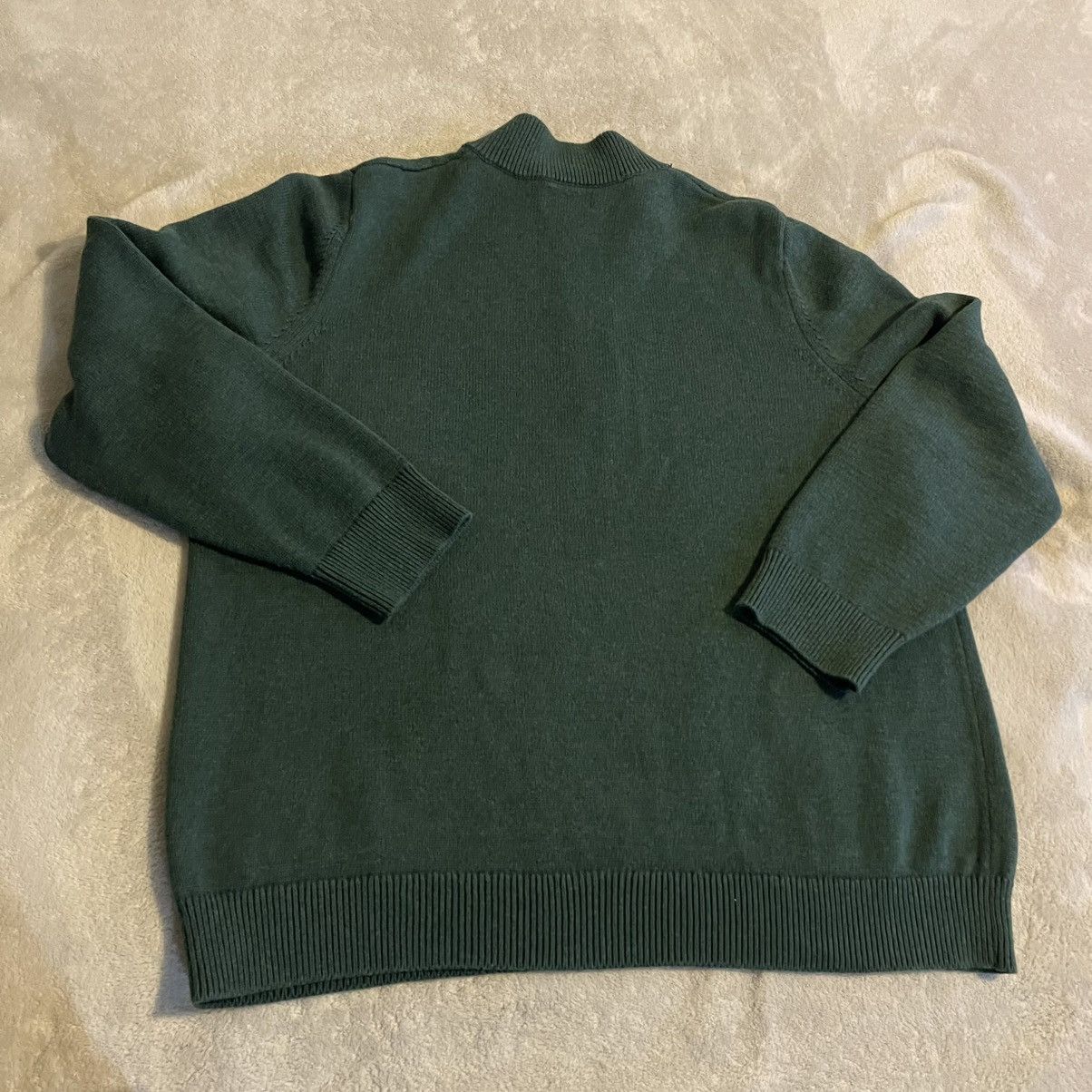 L.L. Bean LL Bean Sweater Adult XL Green Quarter Zip Sweatshirt Size US XL / EU 56 / 4 - 2 Thumbnail