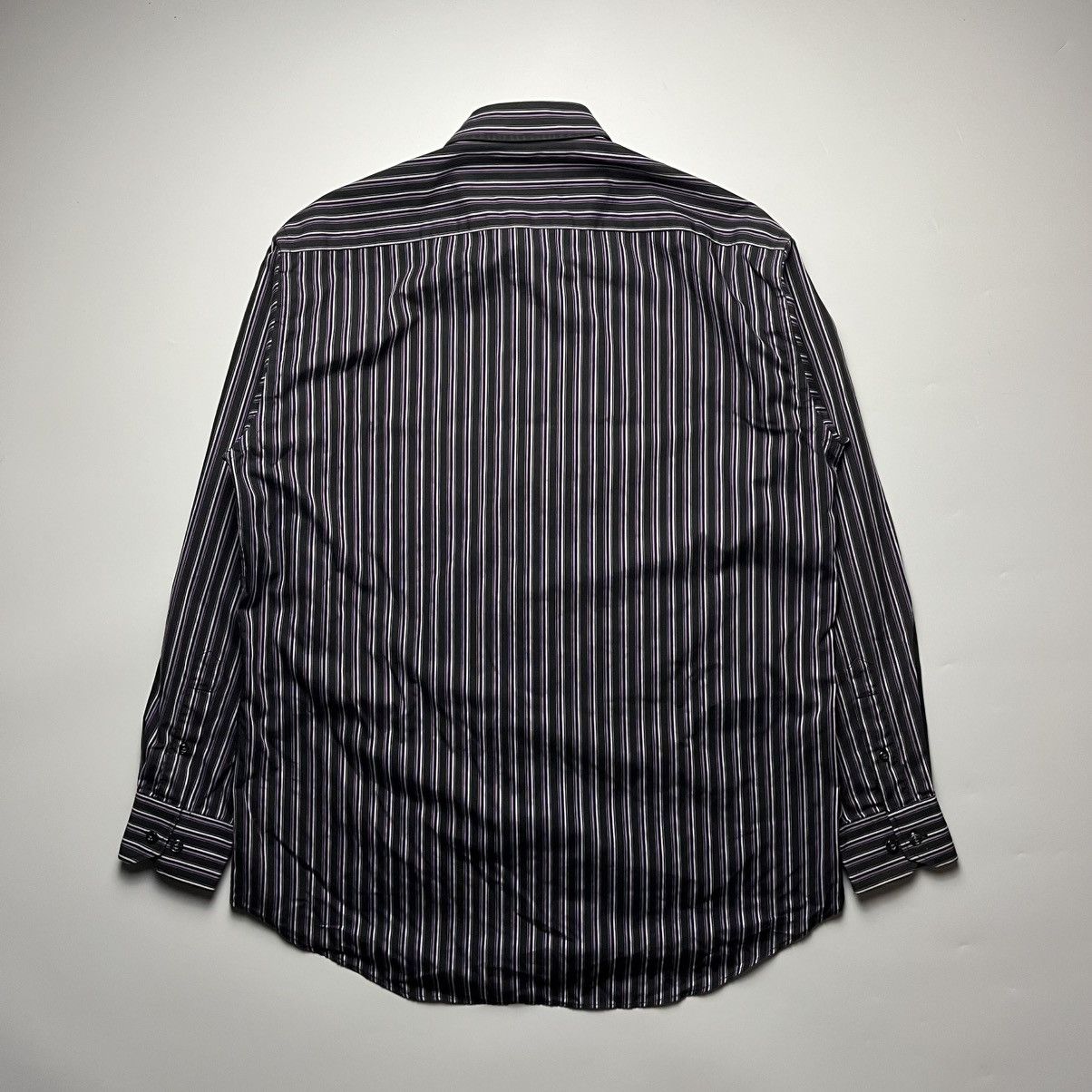 Balenciaga Vintage Balenciaga Long Sleeve Striped Shirt Size US L / EU 52-54 / 3 - 10 Thumbnail