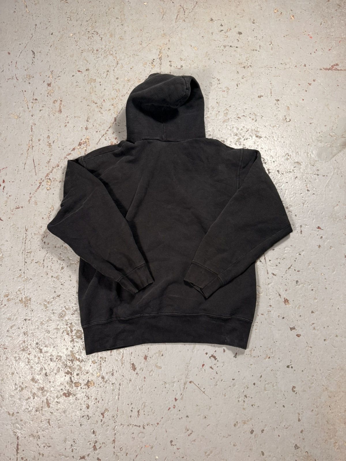 Fruit Of The Loom Vintage Fruit Of the Look Faded Black Blank Classic Hoodie Size US L / EU 52-54 / 3 - 4 Thumbnail