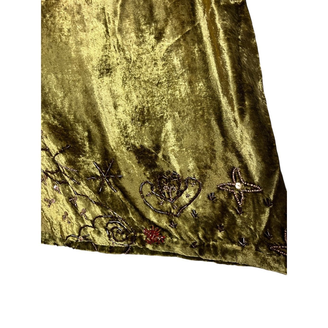 Other Vintage Bridgewater Studio Purple Green Velvet Maxi Dress be Size 36" / US 14 / IT 50 - 9 Thumbnail