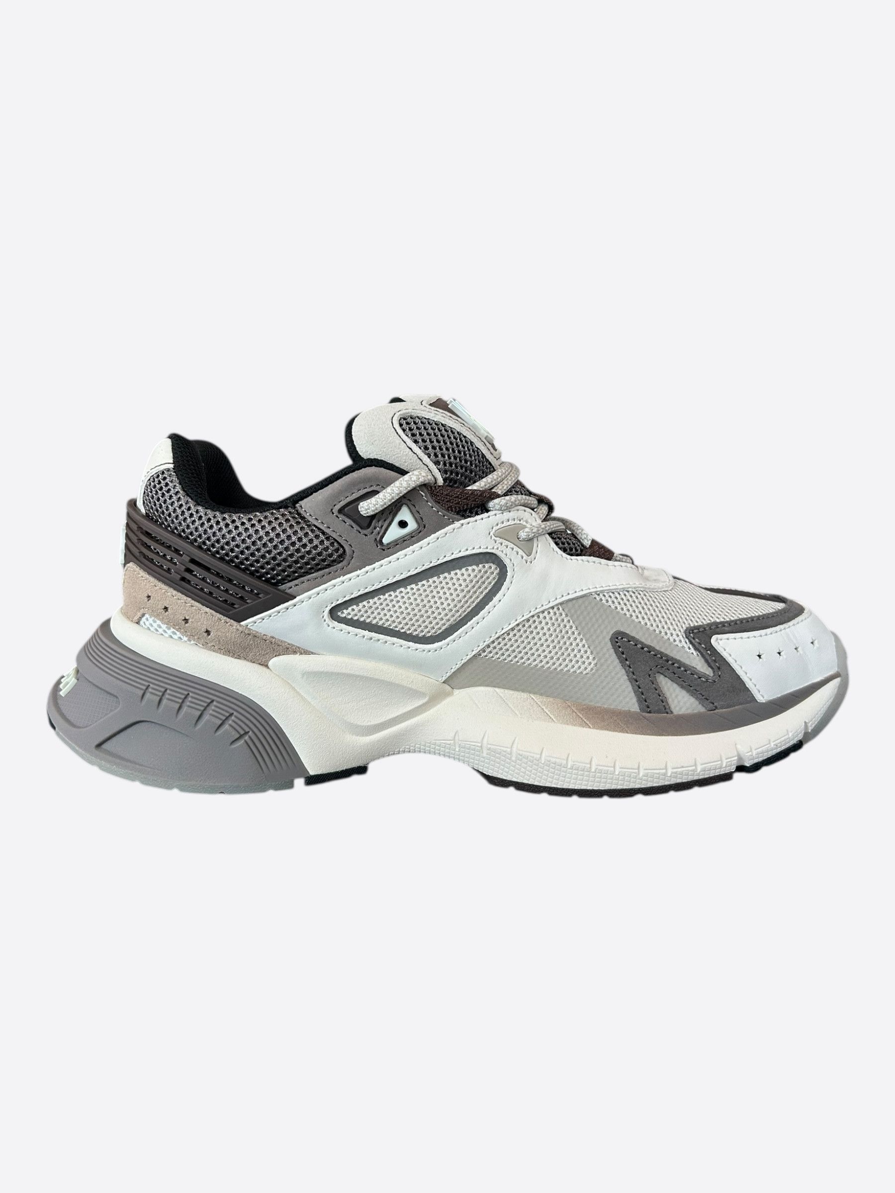 Amiri Amiri White & Brown MA Logo Runners Size US 12 / EU 45 - 5 Thumbnail