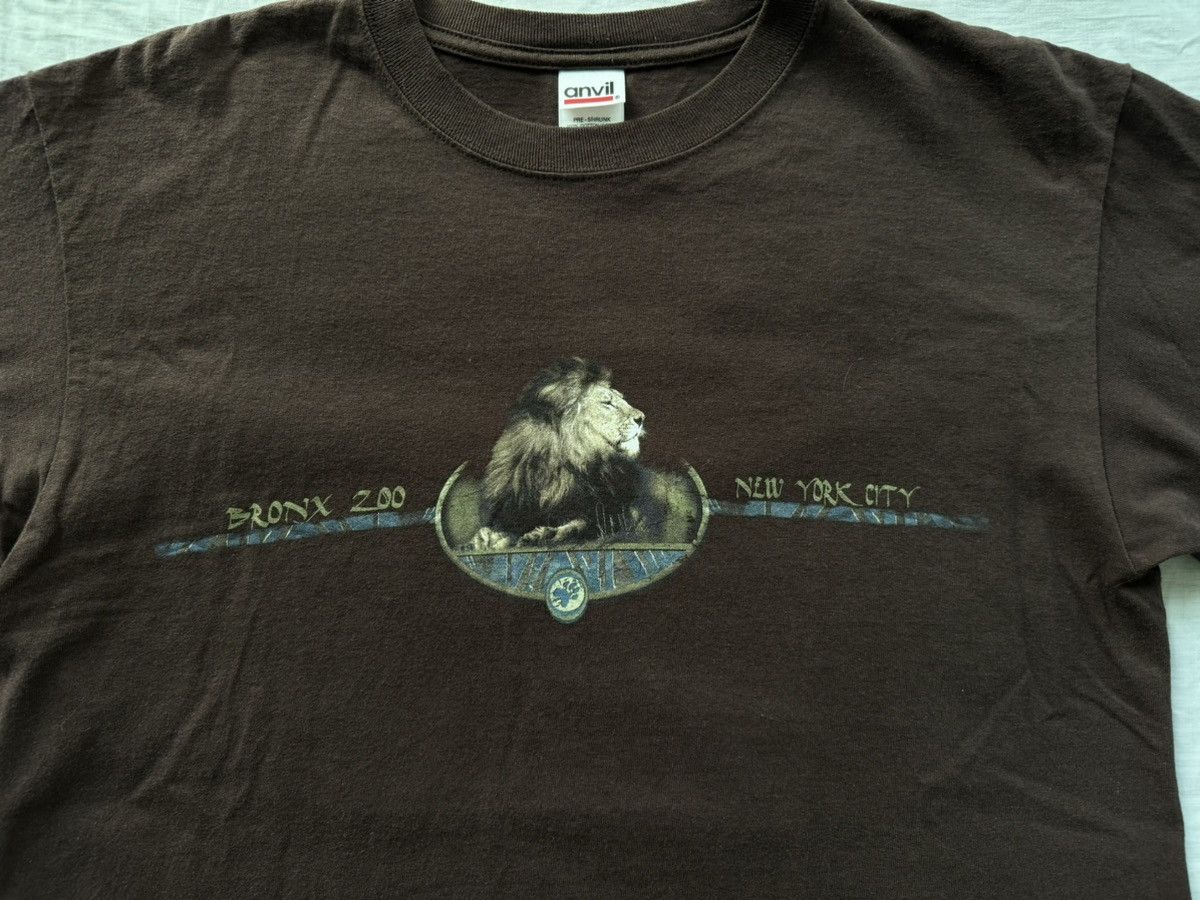 Anvil Vintage Bronx Zoo NYC Lion Anvil Tee Size US L / EU 52-54 / 3 - 3 Thumbnail