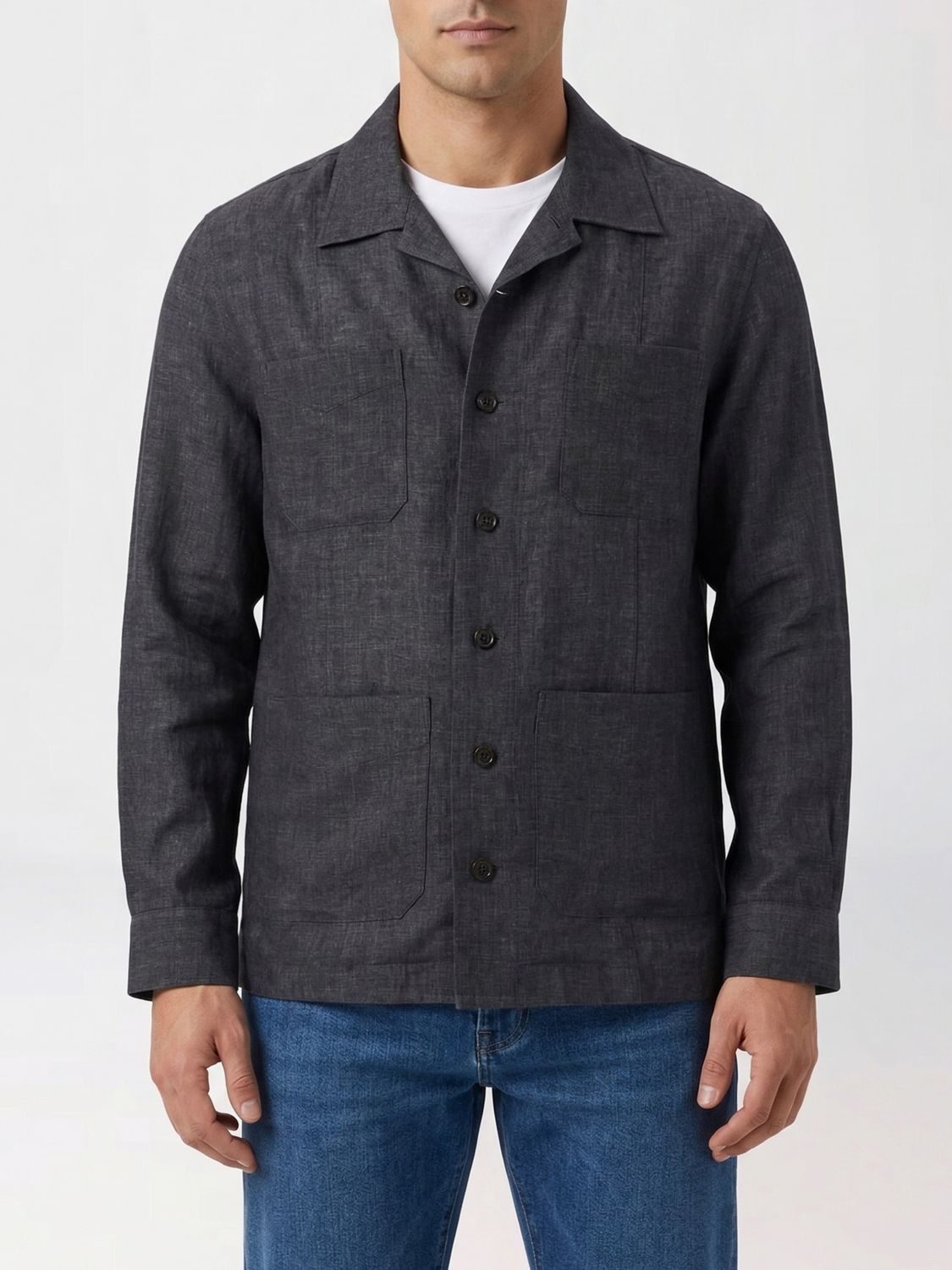 Brunello Cucinelli Brunello Cucinelli Shirt Men Black Size US M / EU 48-50 / 2 - 1 Thumbnail