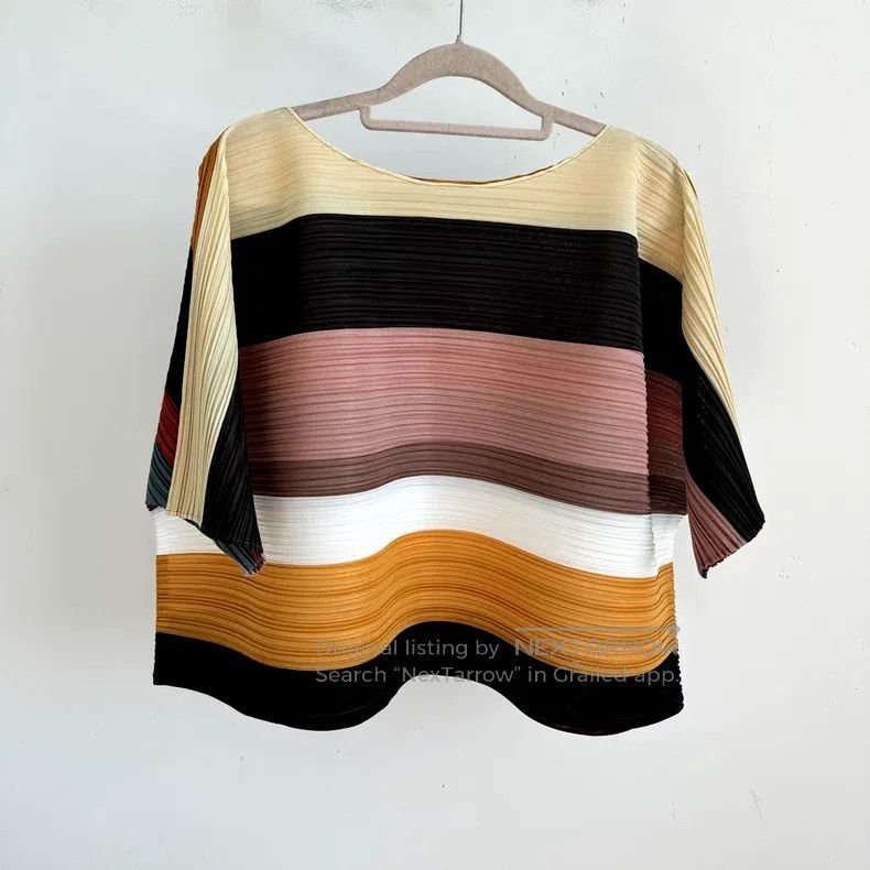 Issey Miyake Issey Miyake Color-block Short Sleeve Size L / US 10 / IT 46 - 1 Thumbnail