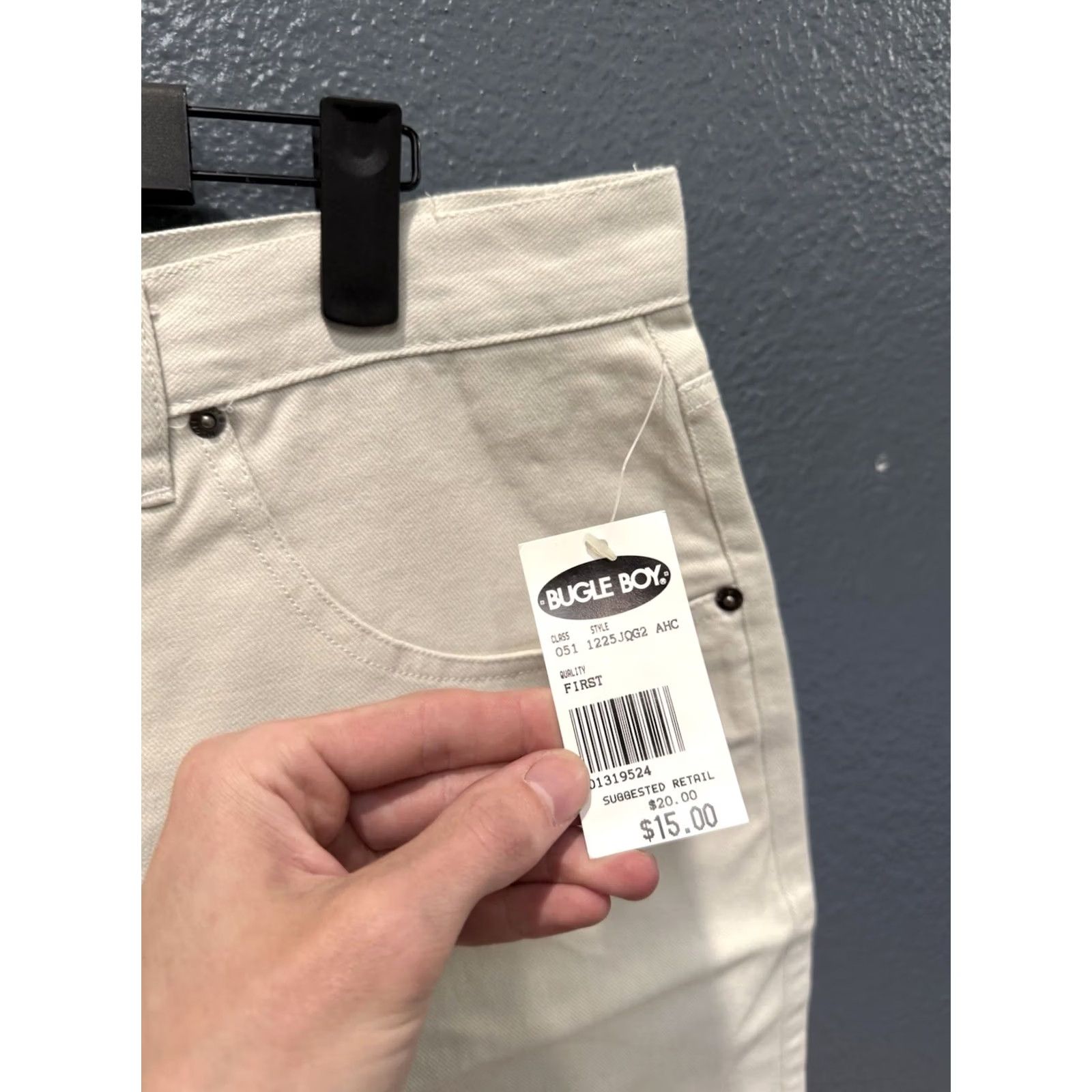 Bugle Boy VINTAGE Bugle Boy Shorts White Cotton Baggy 38 Mens 90s Size US 38 / EU 54 - 5 Thumbnail