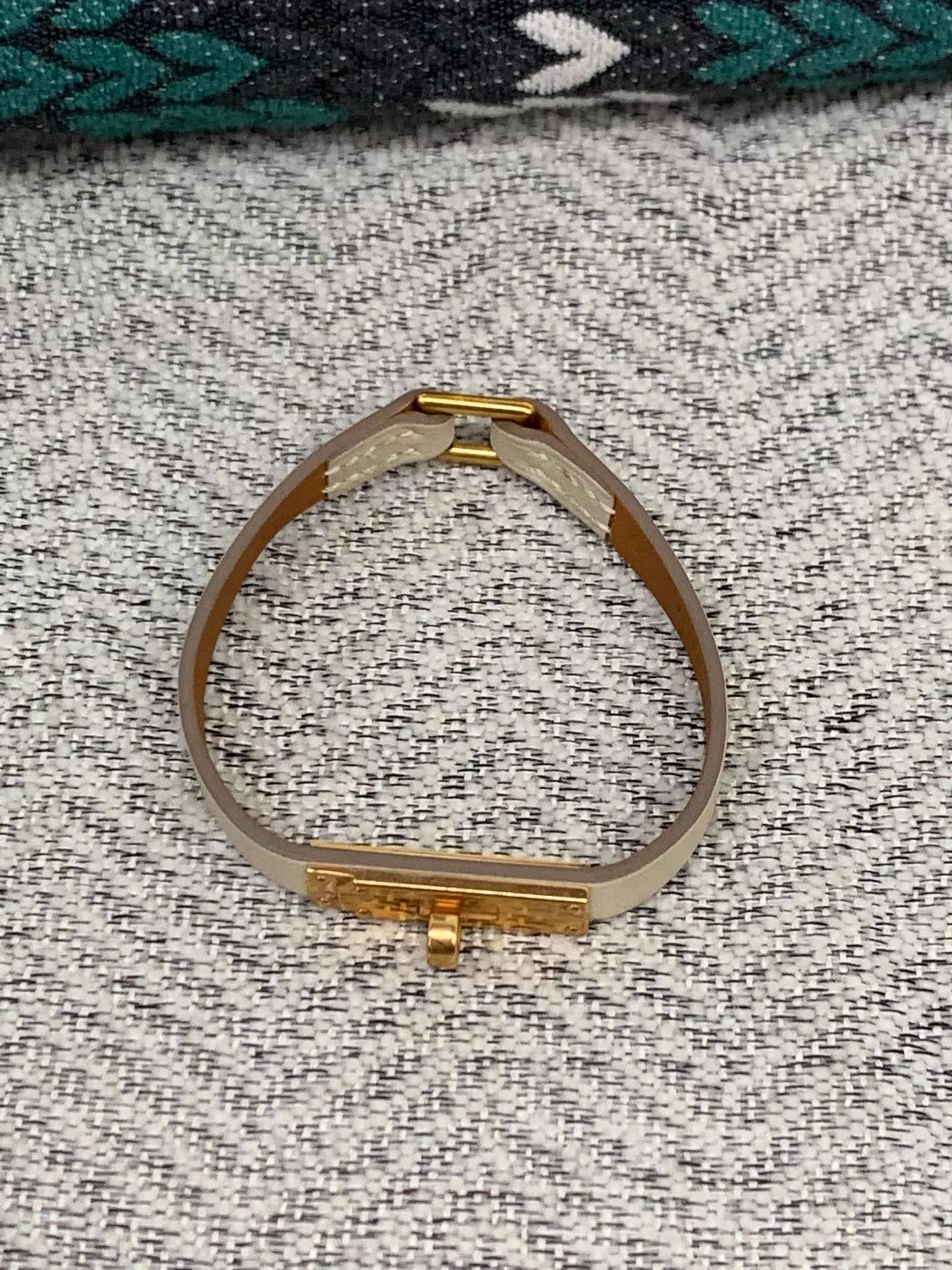 Hysteric Glamour Hermes Beige Gold Clasp Bracelet Size S New Size ONE SIZE - 2 Thumbnail