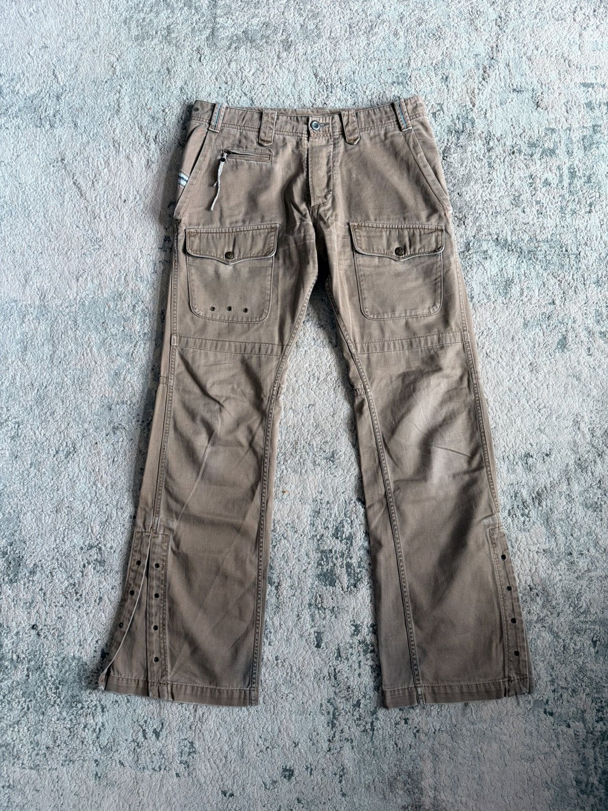 Diesel Bootcut Laceup Leg Bootcut Pants Size US 30 / EU 46 - 1 Thumbnail