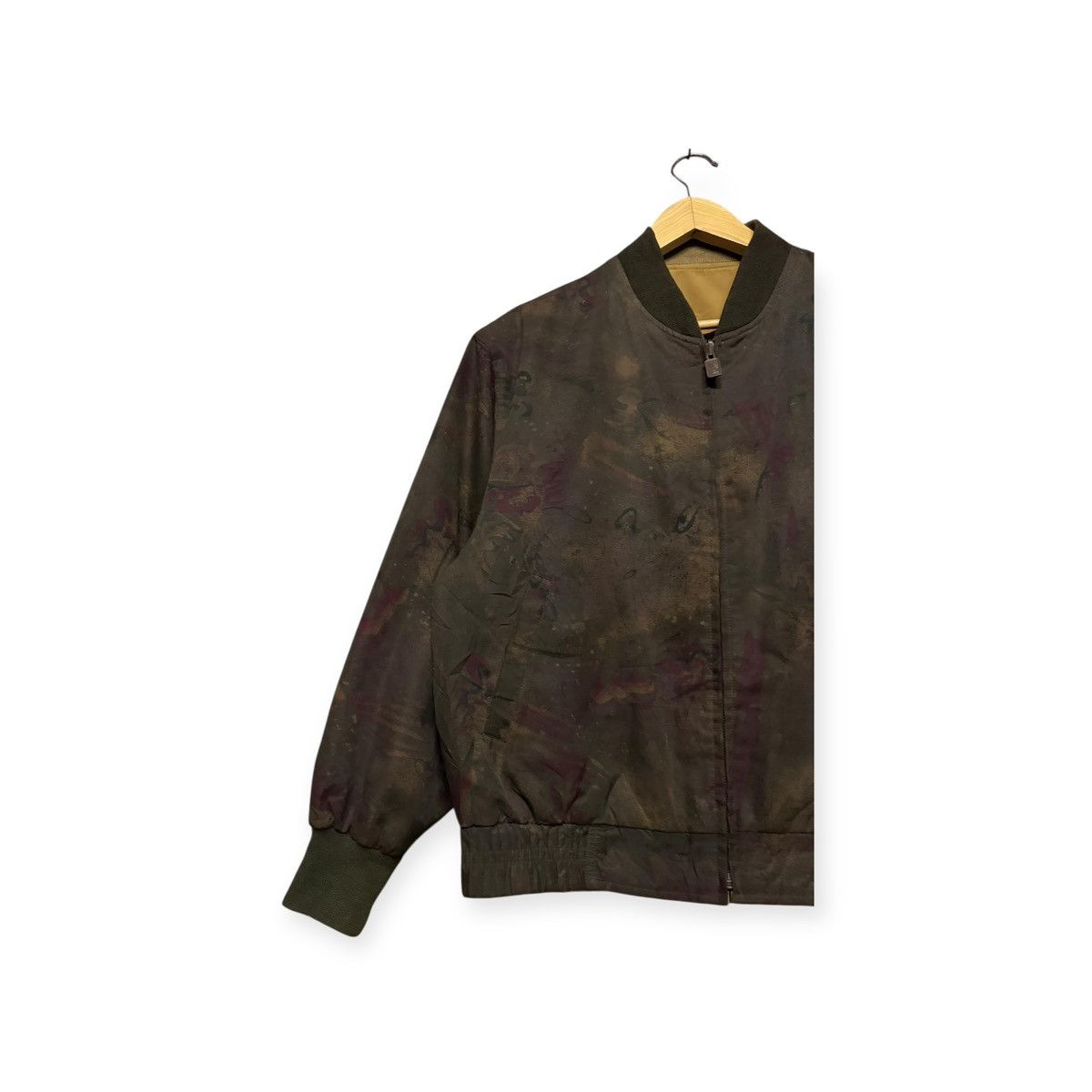 Yves Saint Laurent Vtg🔥90’s YSL PourHomme Abstract Reversible Bomber Jacket Size US M / EU 48-50 / 2 - 5 Thumbnail