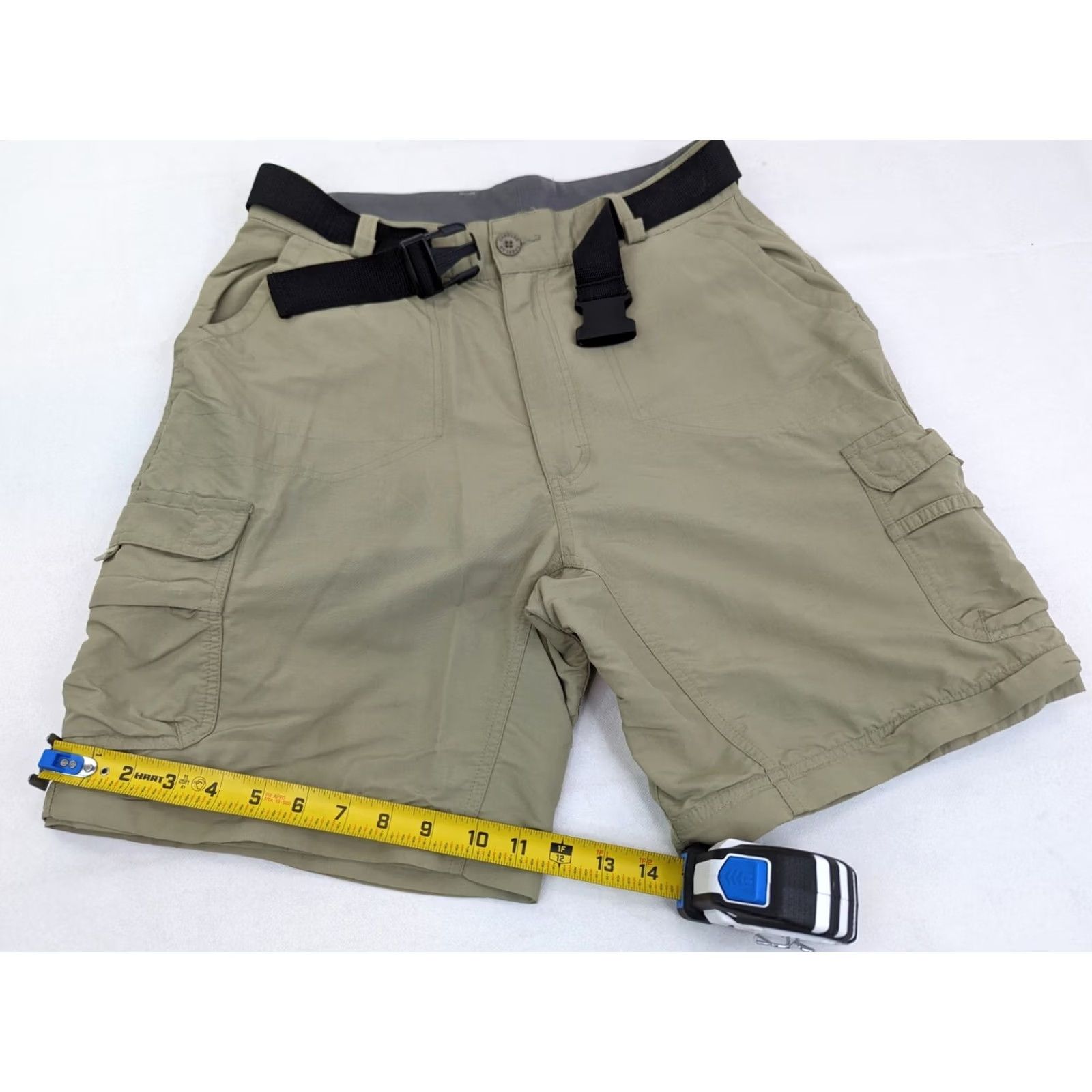 Vintage Cabelas Cargo Pants, 34x28, Khaki Nylon, Convertible, Belt, Regular, Men, 36 TAG/28 True, Outdoor, Vintage: No Size US 34 / EU 50 - 6 Thumbnail