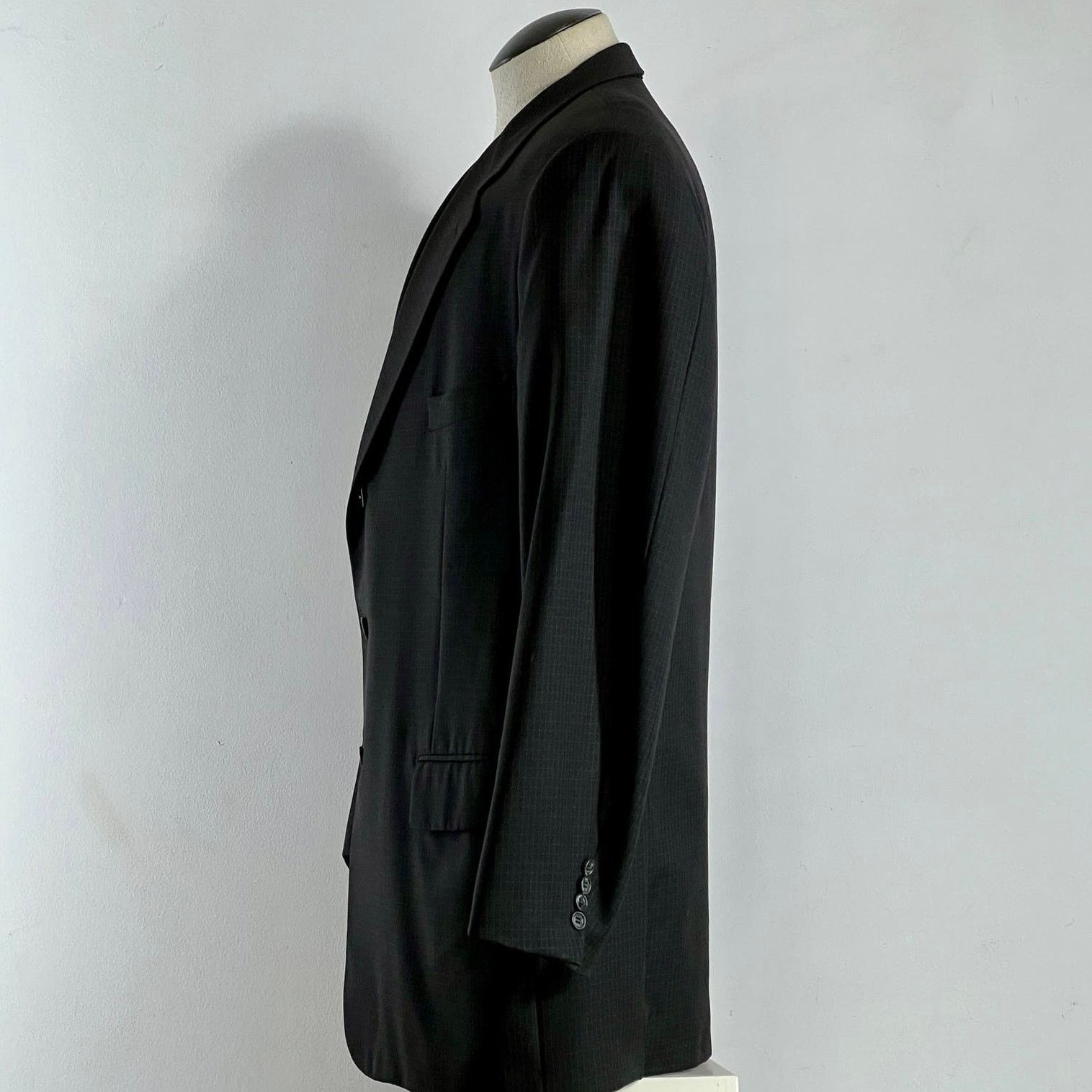Corneliani Corneliani Italy Men's Dark Grey Wool Blazer Jacket 46 L Size 46L - 15 Thumbnail