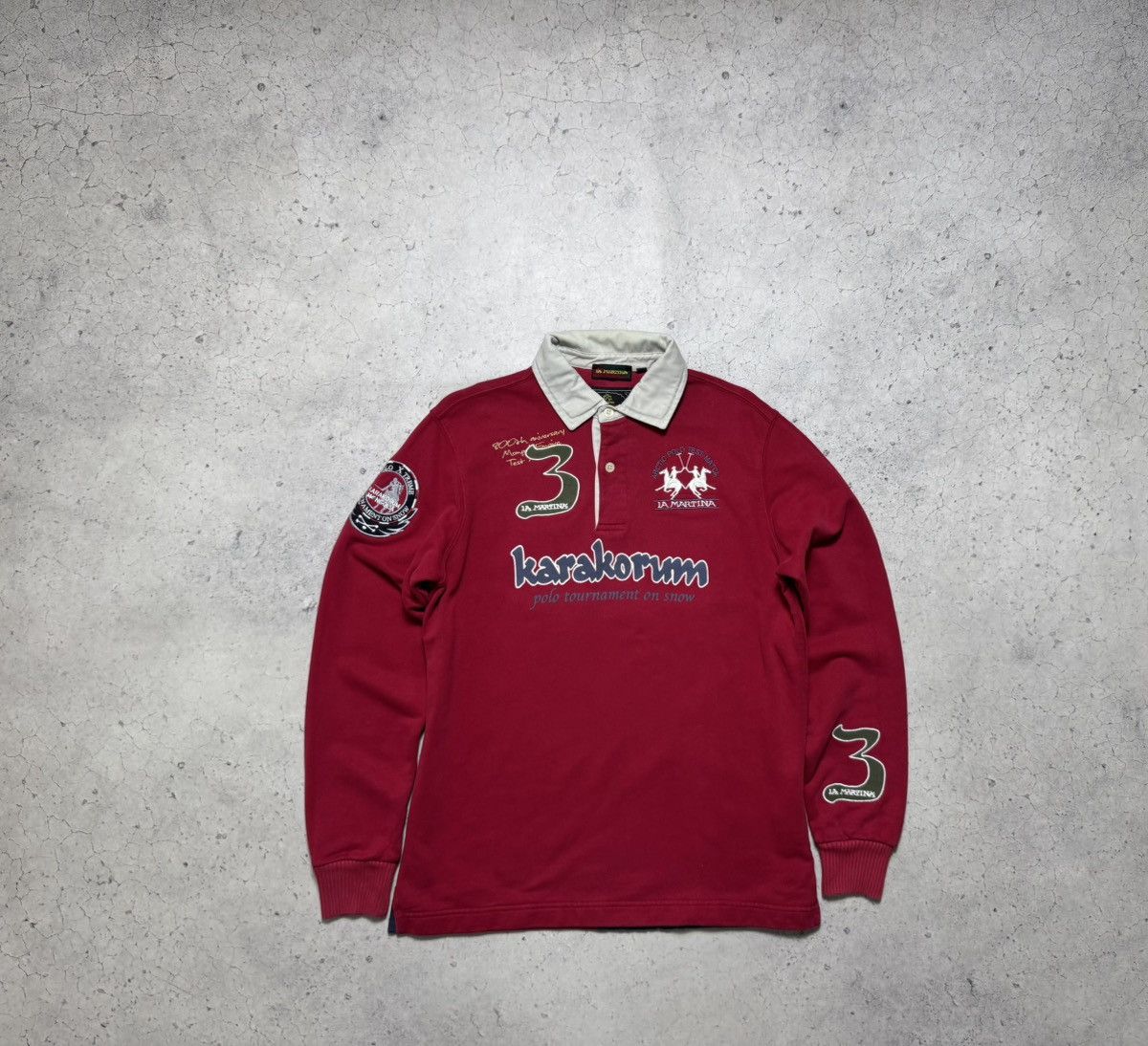 La Martina La Martina #3 Karakorum Rugby Sweatshirt Vintage Size M Size US M / EU 48-50 / 2 - 1 Thumbnail