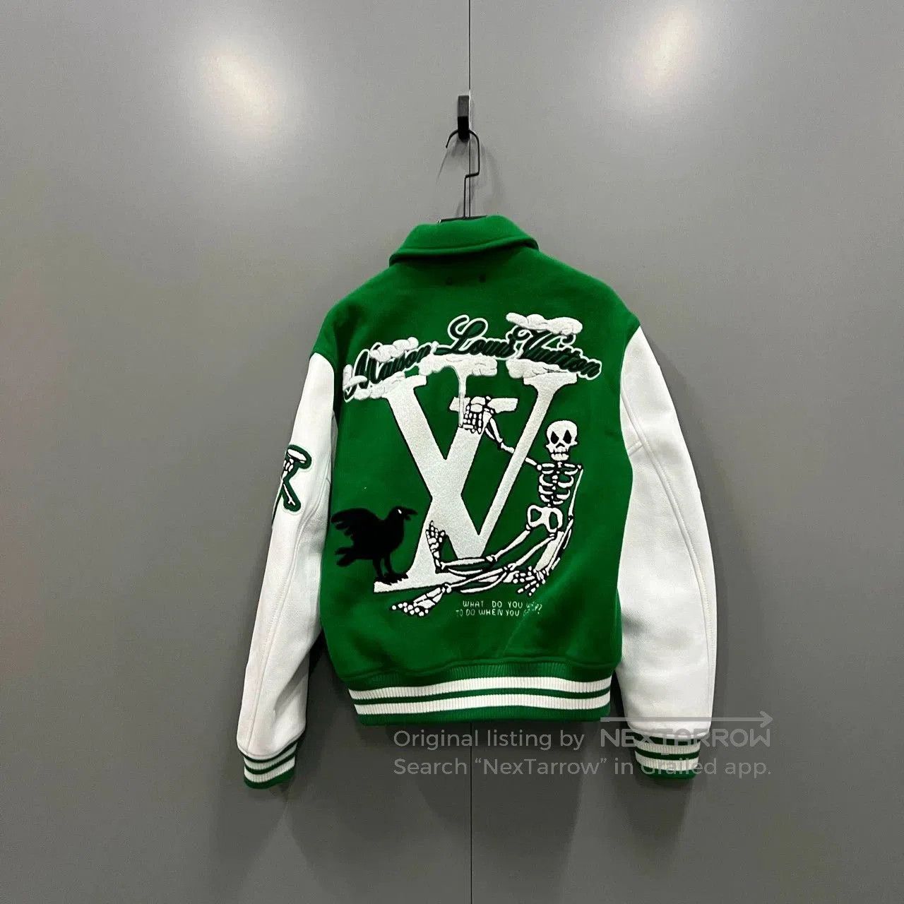 Louis Vuitton louis vuitton green embroidered baseball jacket. Size US L / EU 52-54 / 3 - 2 Thumbnail