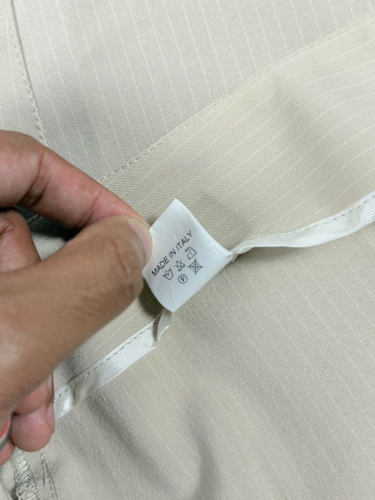 Alexander McQueen Alexander McQueen - 90’s Ivory Pinstripe Bootcut Pants Size 30" / US 8 / IT 44 - 7 Thumbnail