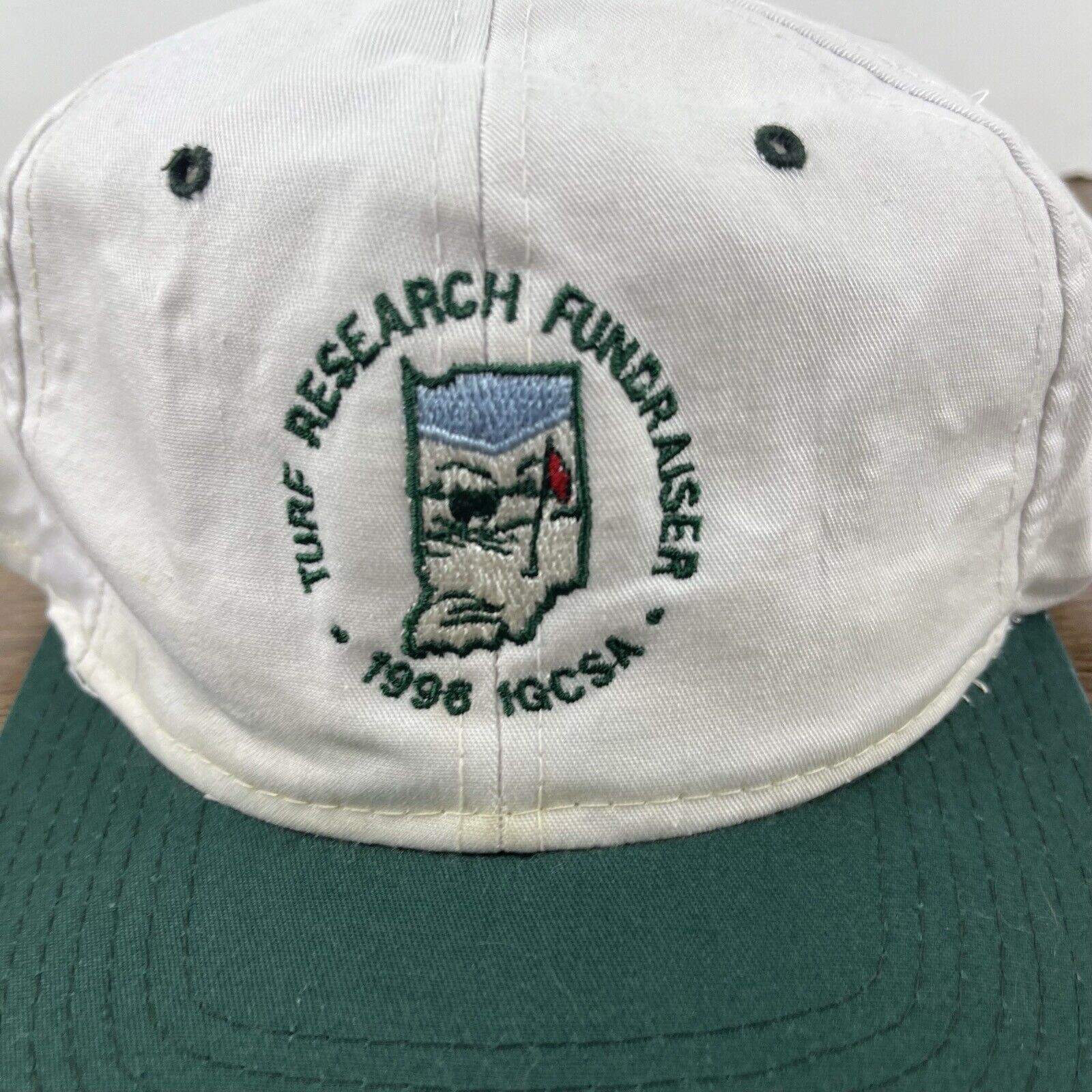 Other Turf Research Fundraiser Hat IGCSA White Adjustable Hat Whit Size ONE SIZE - 8 Thumbnail