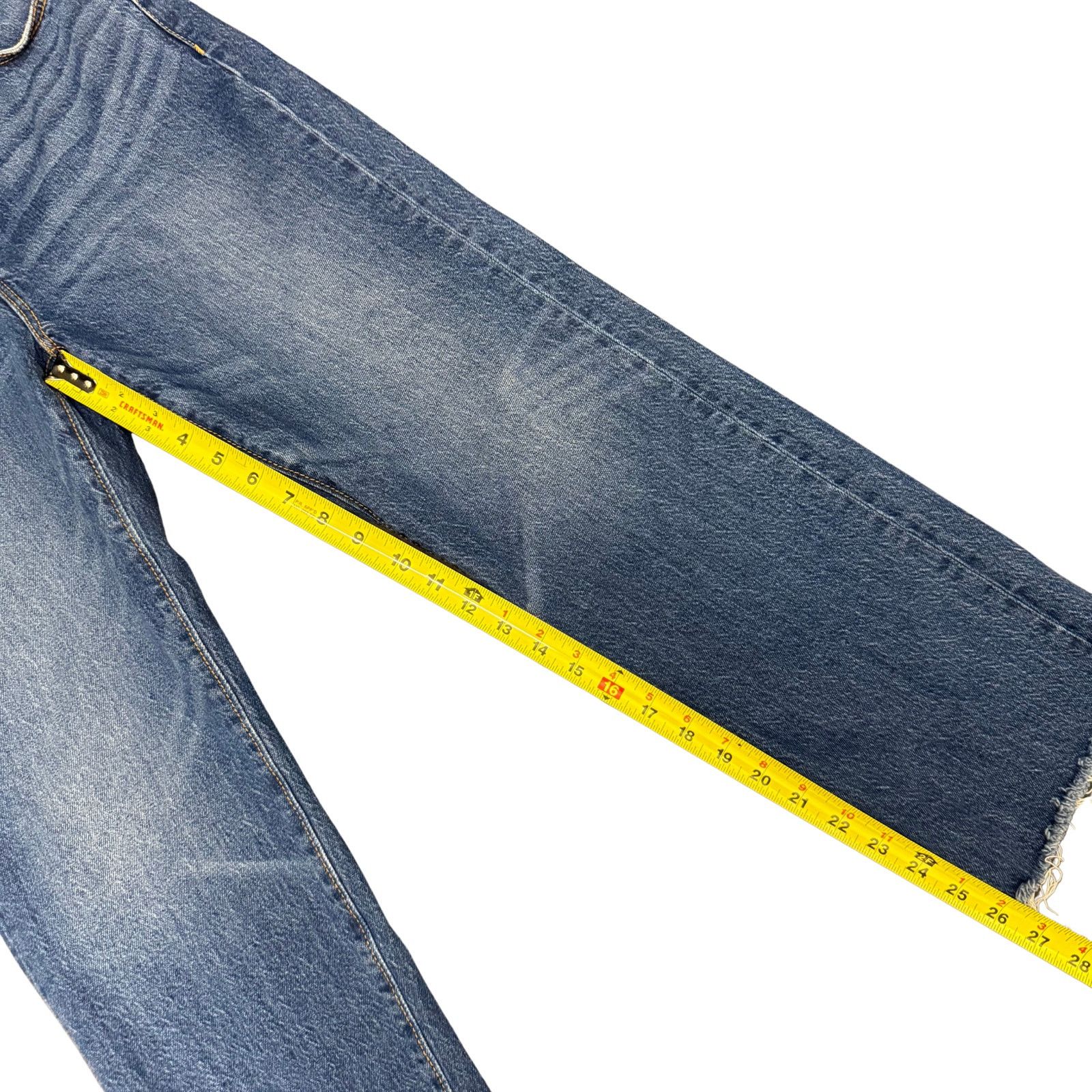 Ann Taylor Ann Taylor The Straight Mid Rise Jeans WIth Raw Hems | 2 Size 26" / US 2 / IT 38 - 7 Thumbnail