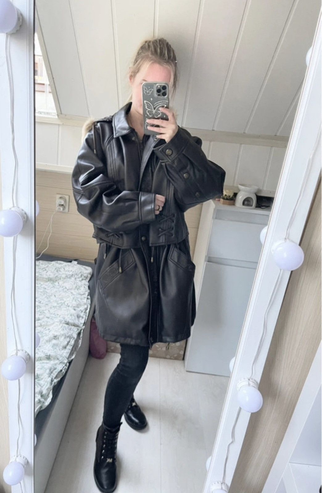Other Vintage leather jacket real fur XL Size XL / US 12-14 / IT 48-50 - 12 Thumbnail